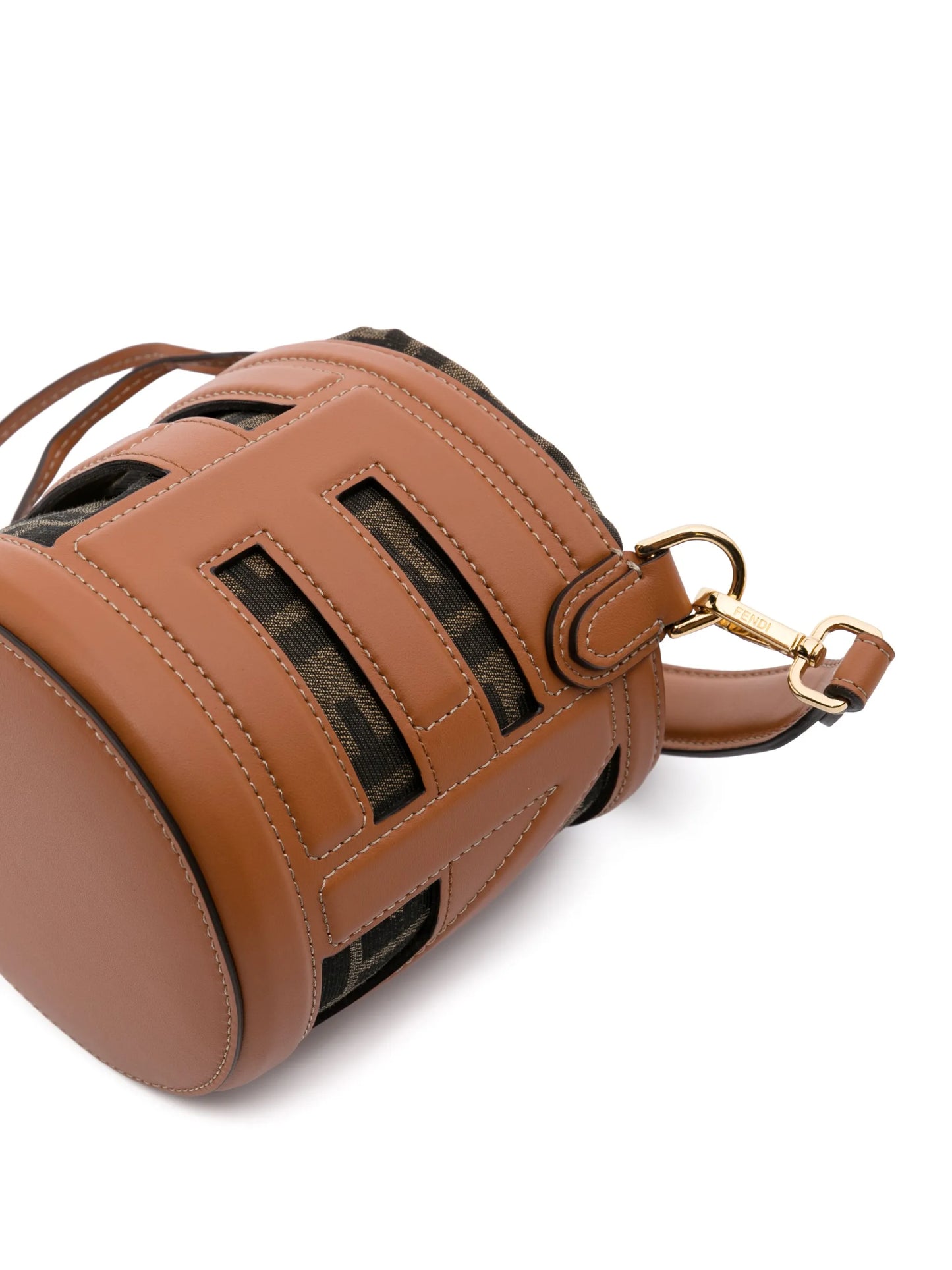 mini monogram leather bucket bag