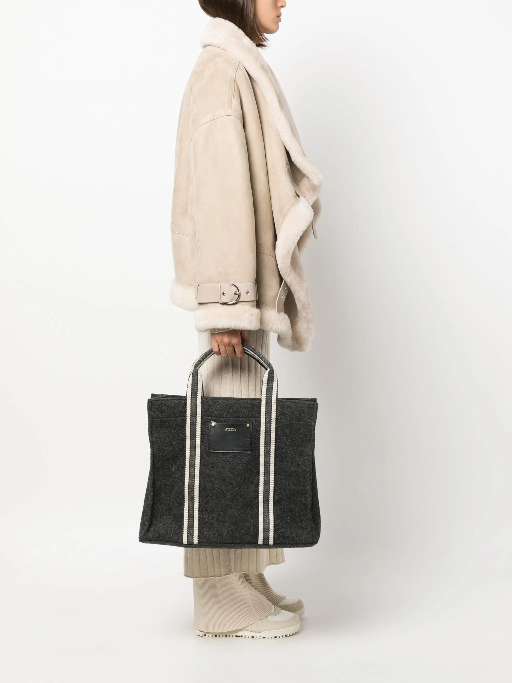 Puebla wool-blend tote bag
