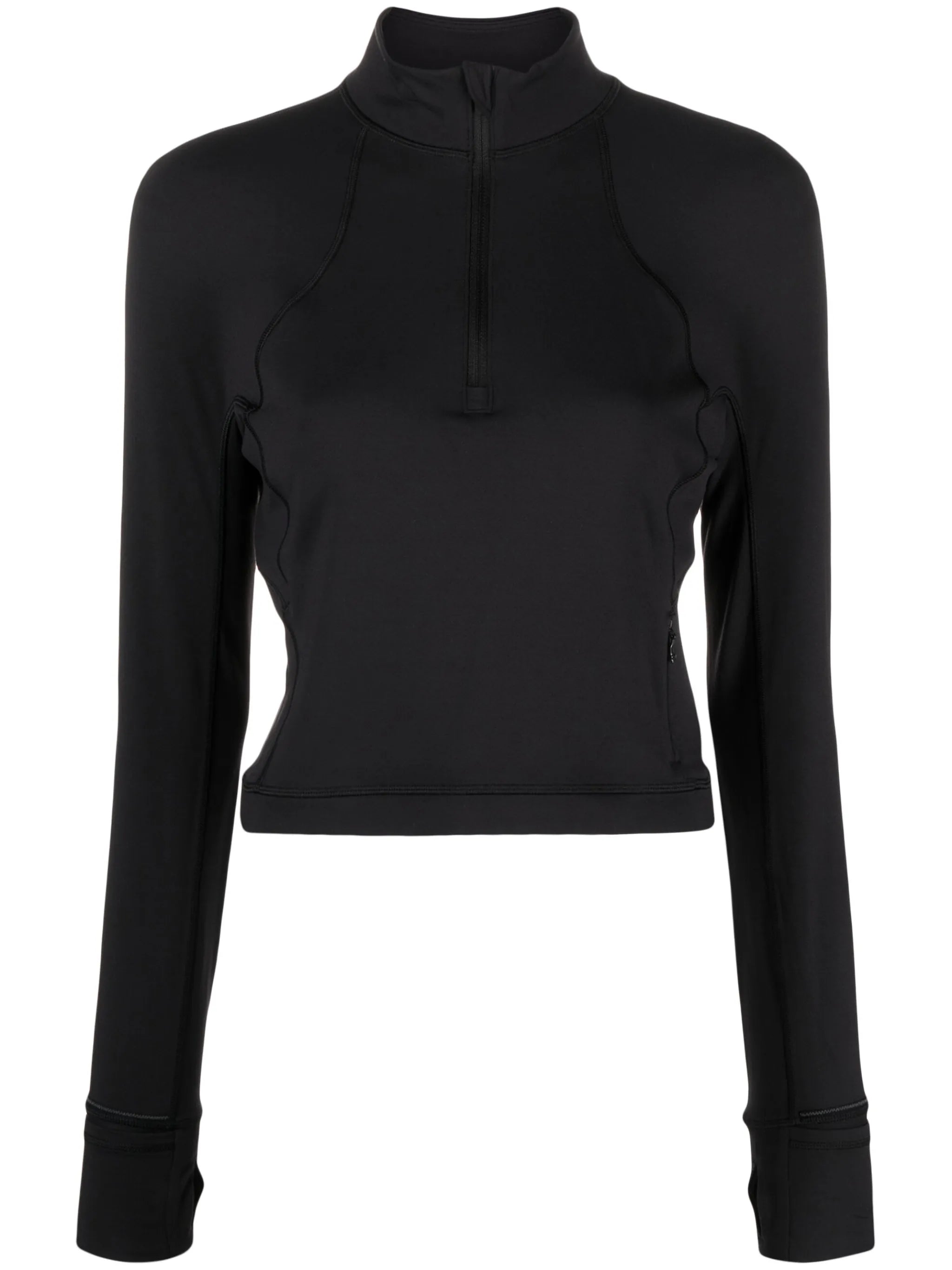 It's Rulu Run cropped half-zip top