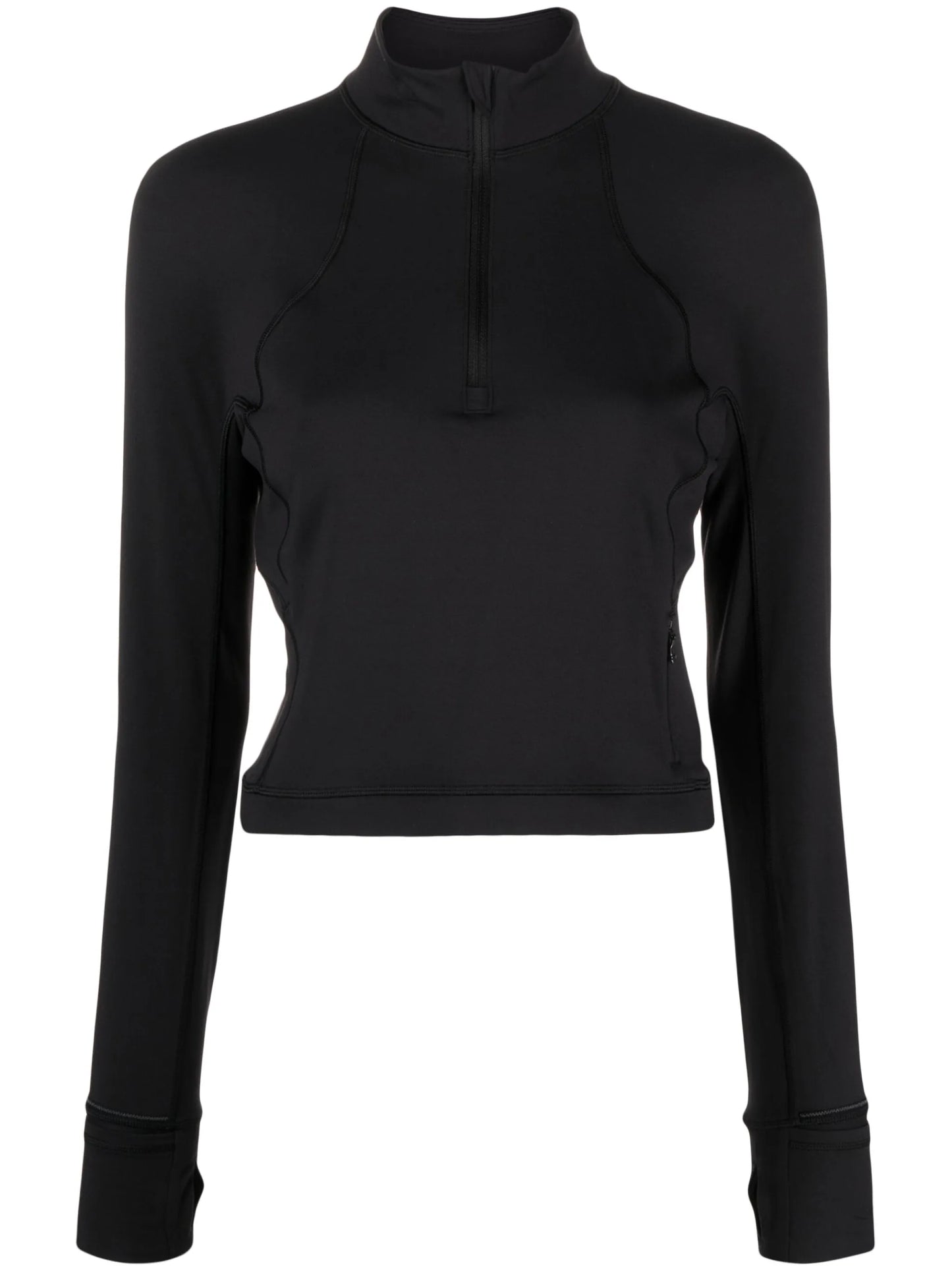 It's Rulu Run cropped half-zip top