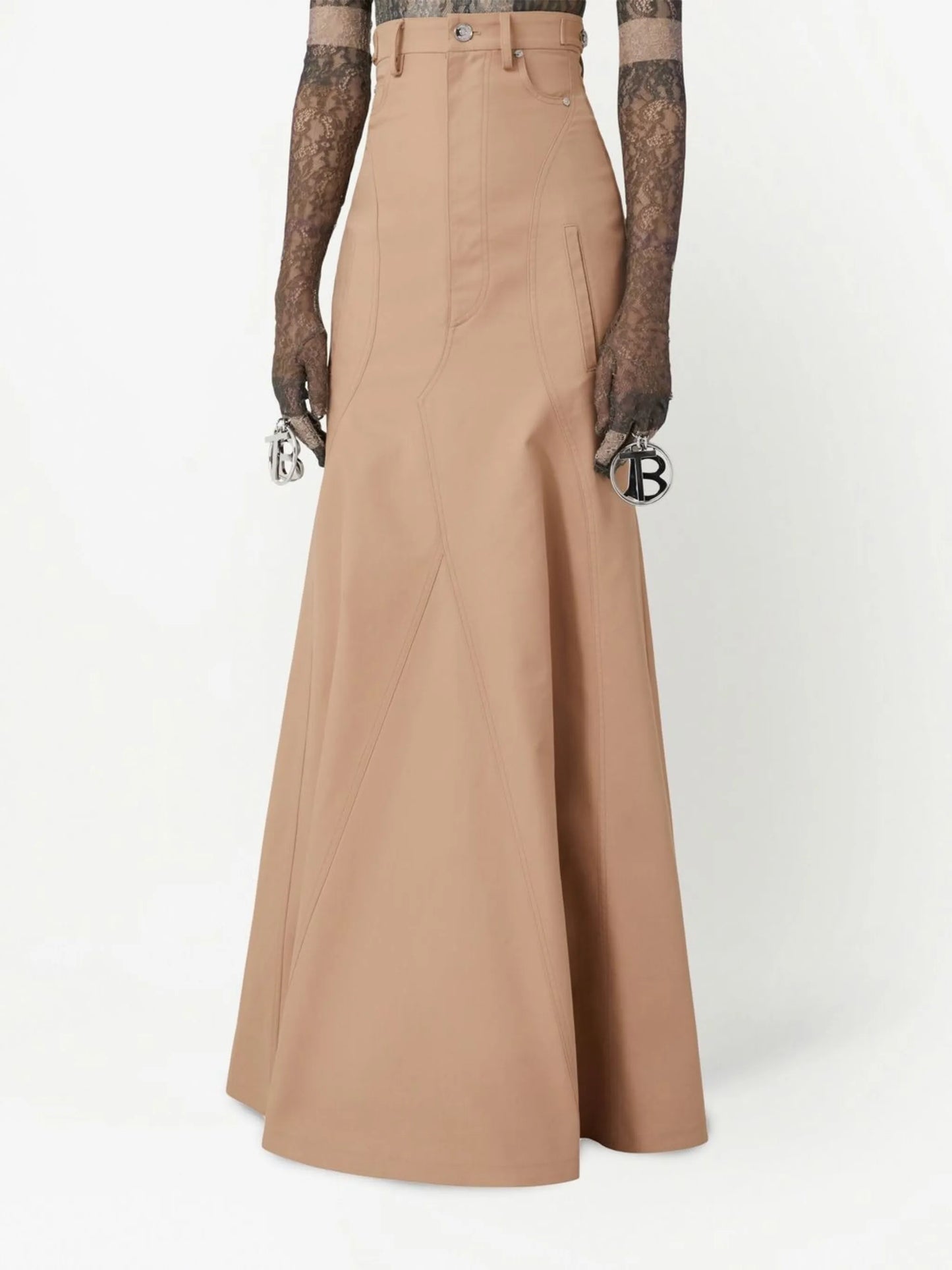 Gabardine cotton full skirt