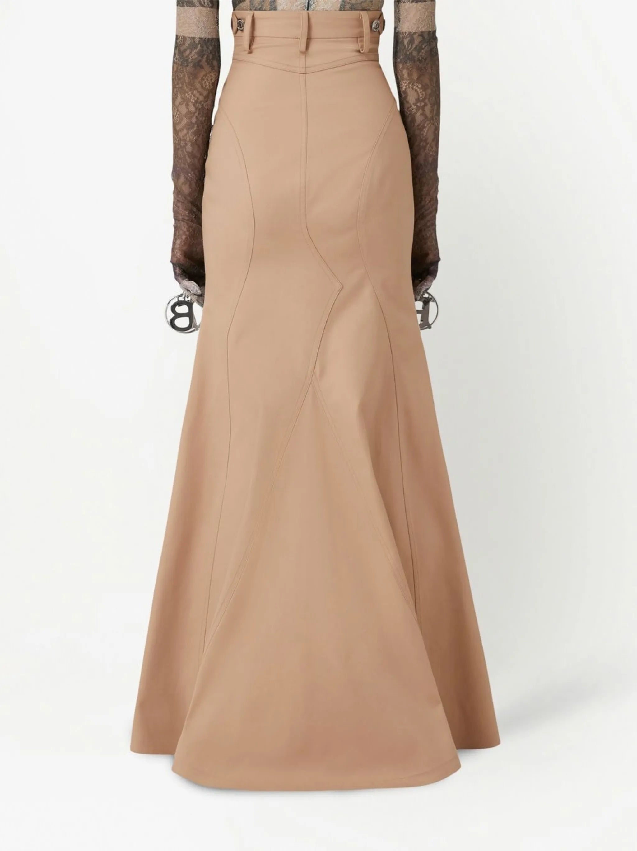 Gabardine cotton full skirt