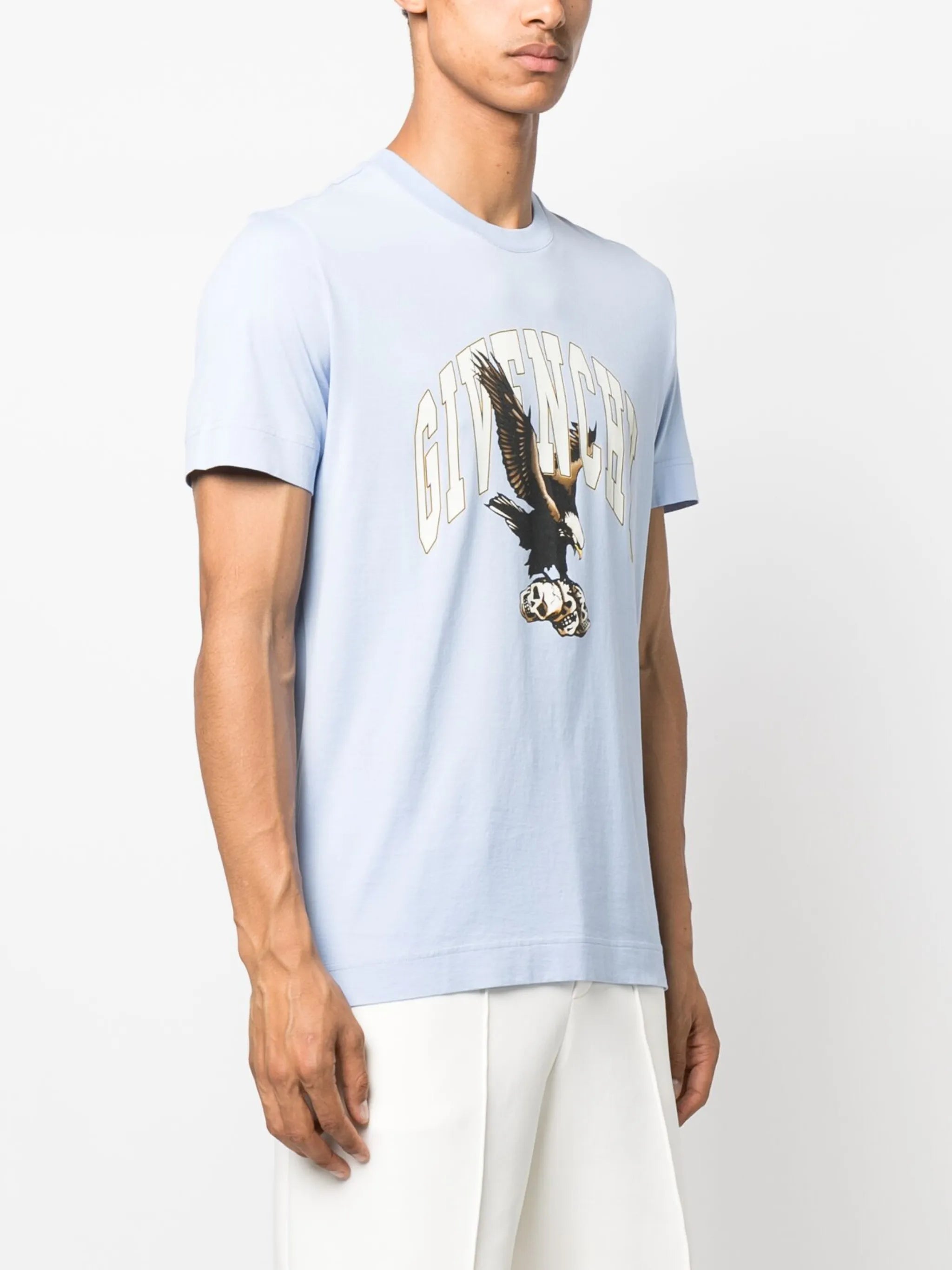 eagle logo-print cotton T-shirt