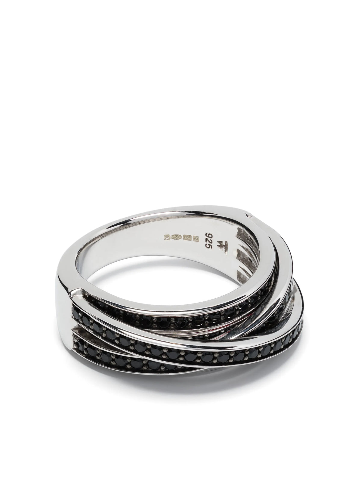 Orb Ring Slim black-spinel ring