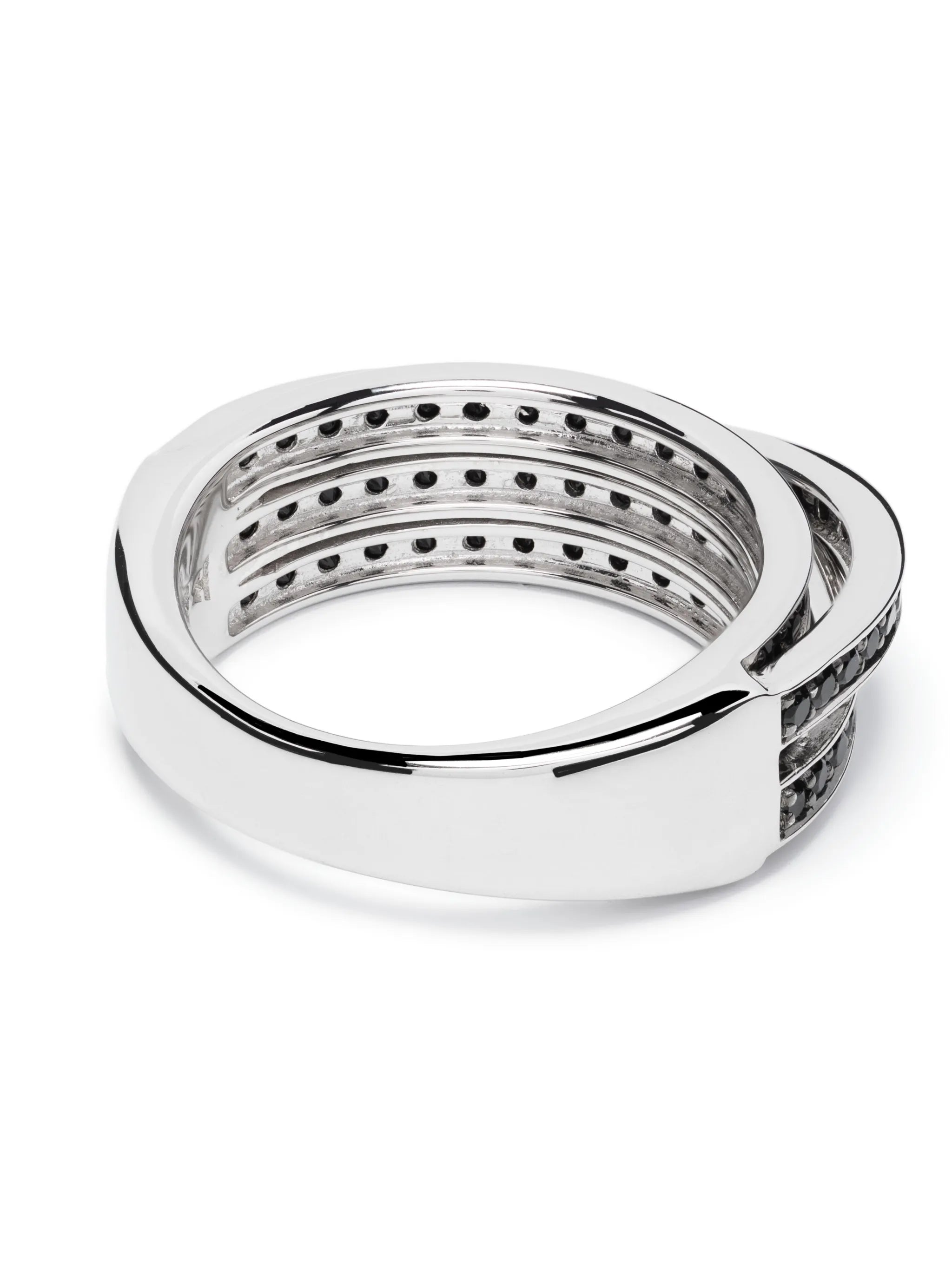 Orb Ring Slim black-spinel ring
