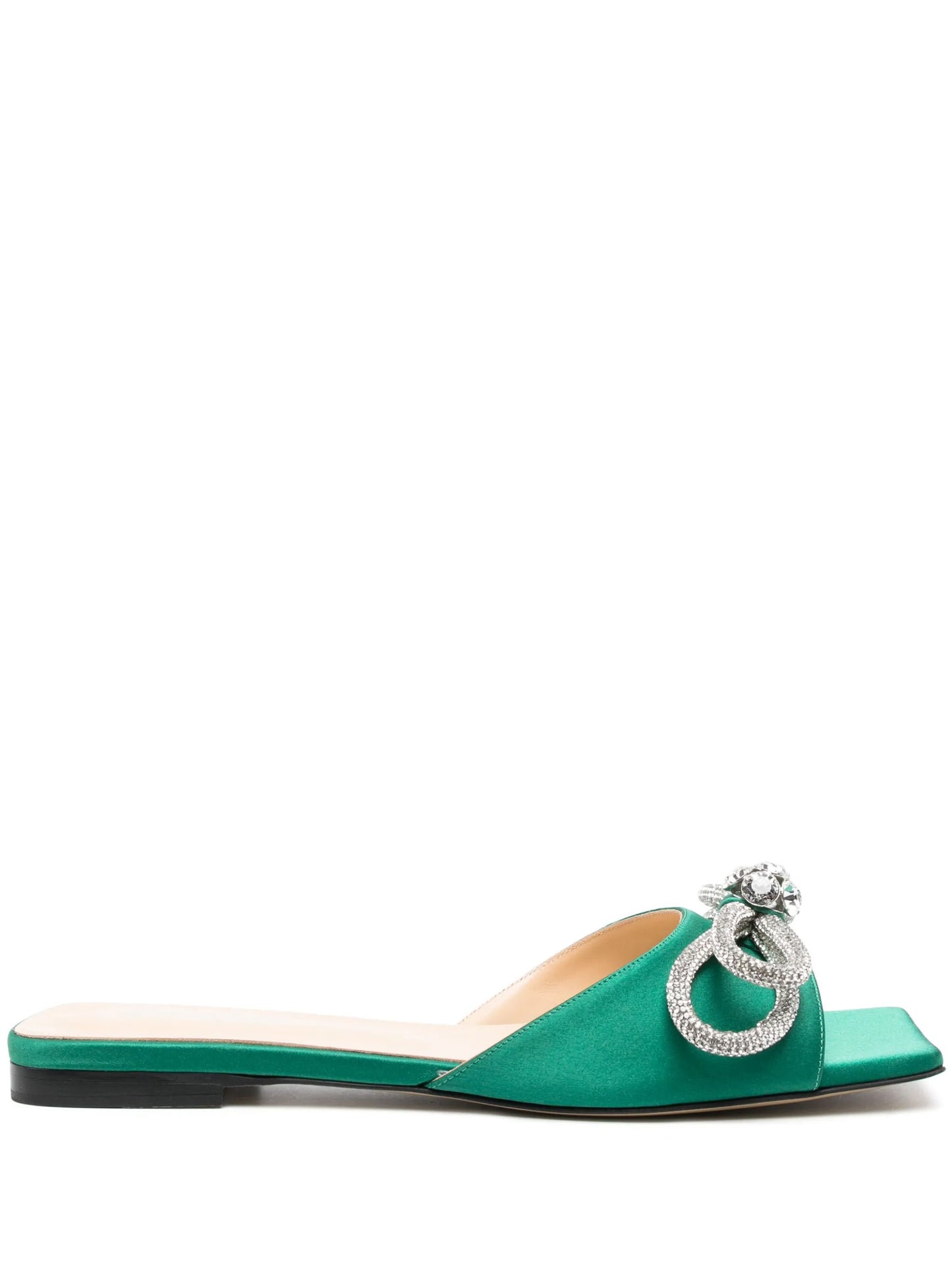 crystal-embellished bow-detail sandals