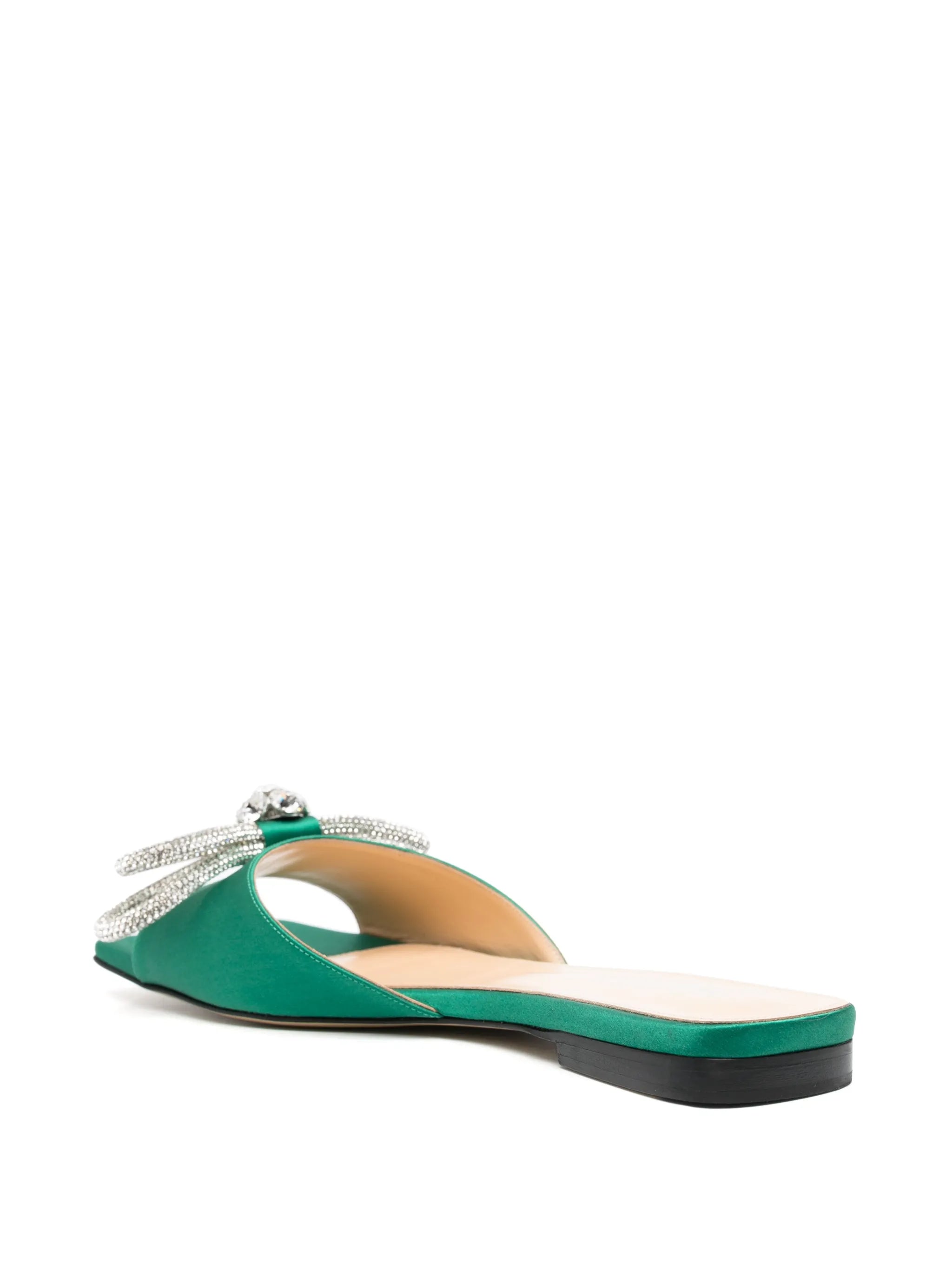 crystal-embellished bow-detail sandals