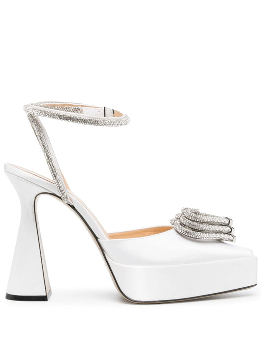 crystal-embellished pointed-toe pumps
