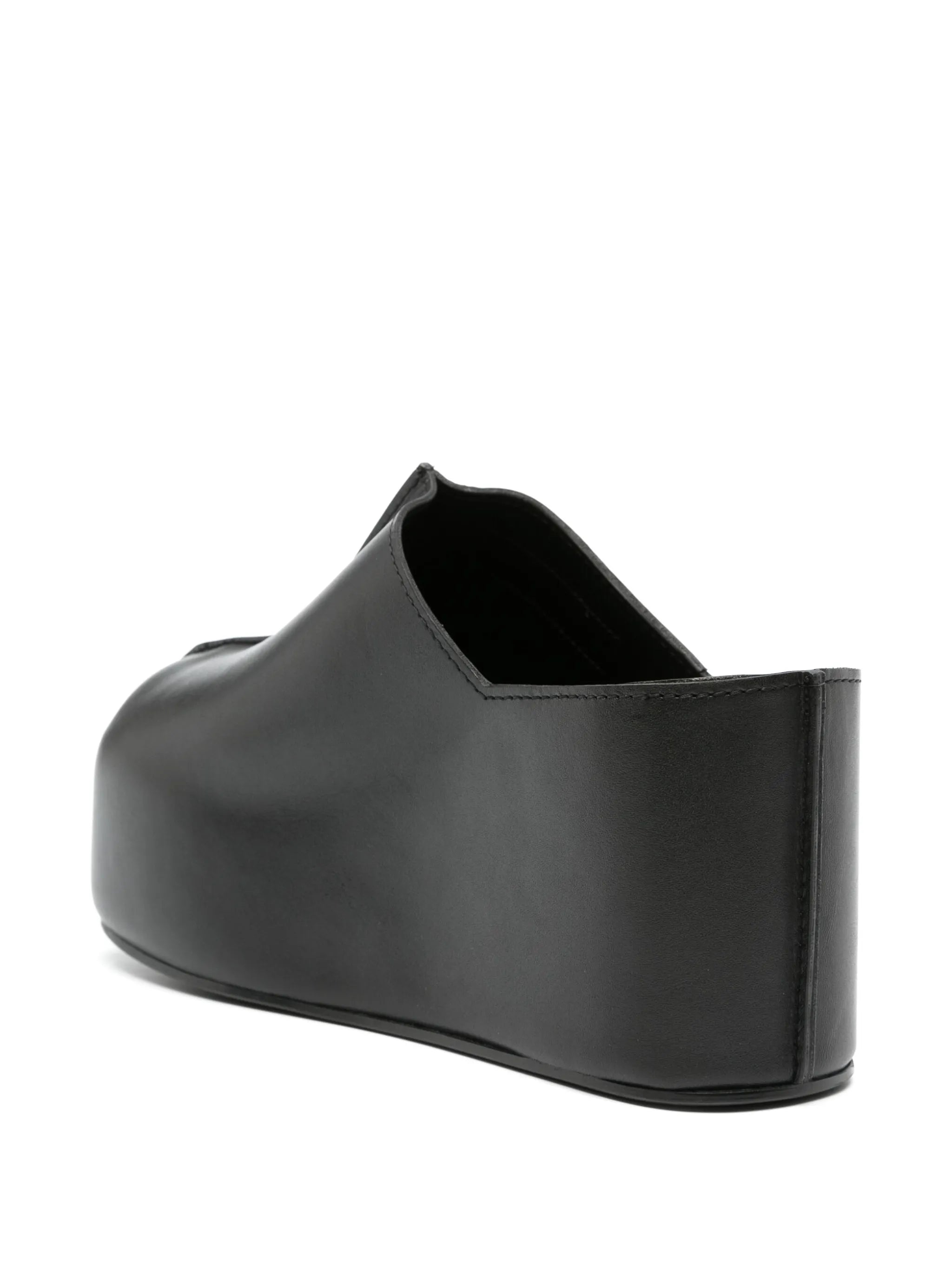 100mm platform wedge clogs