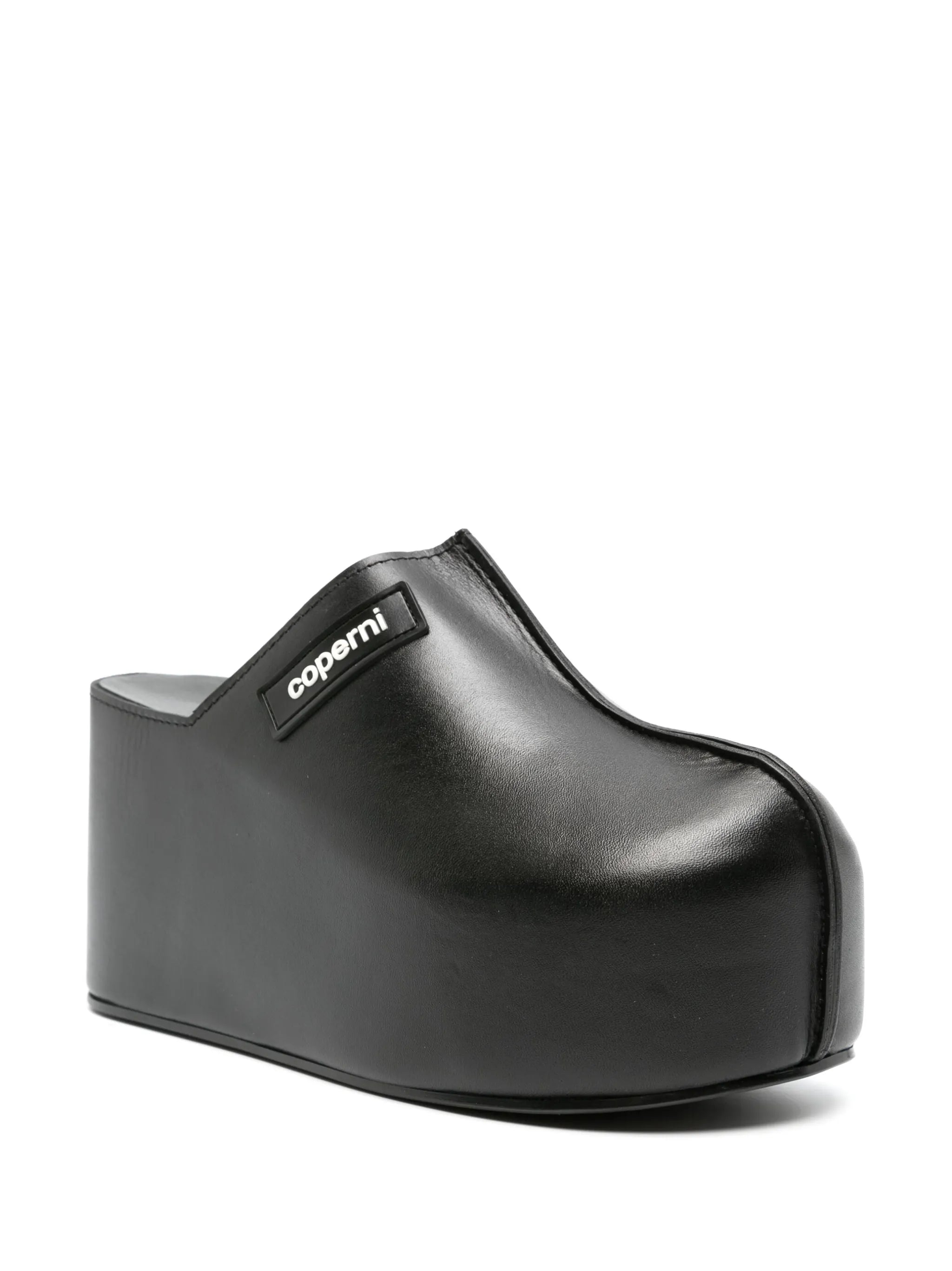 100mm platform wedge clogs