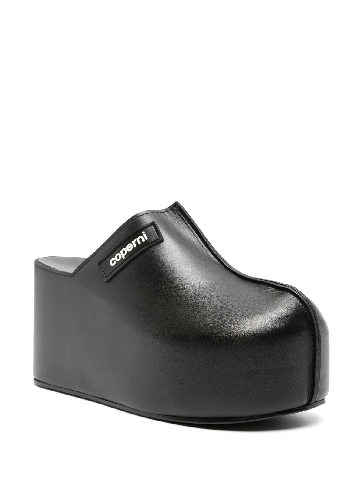 100mm platform wedge clogs