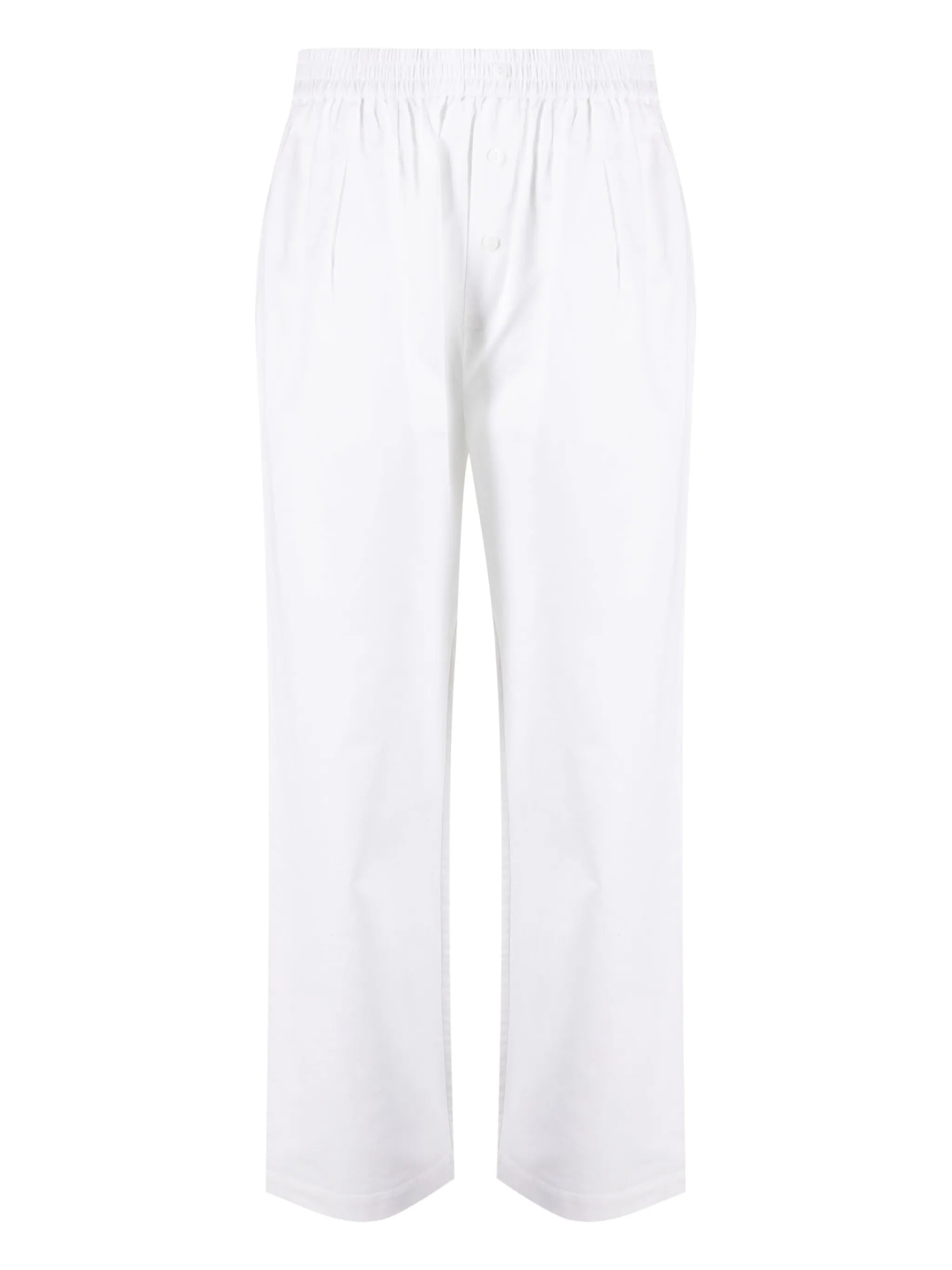 Boyfriend straight-leg pajama trousers