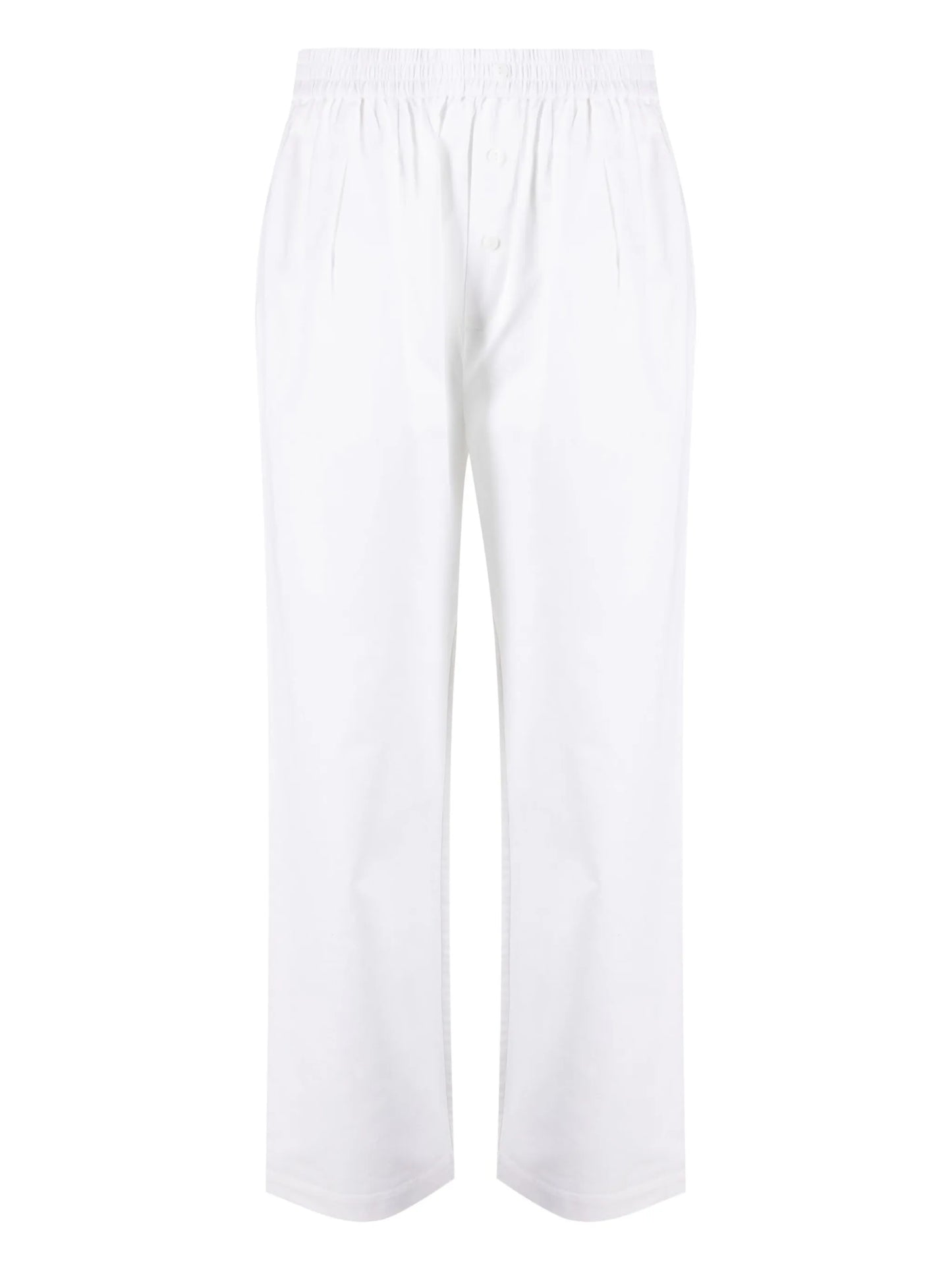 Boyfriend straight-leg pajama trousers