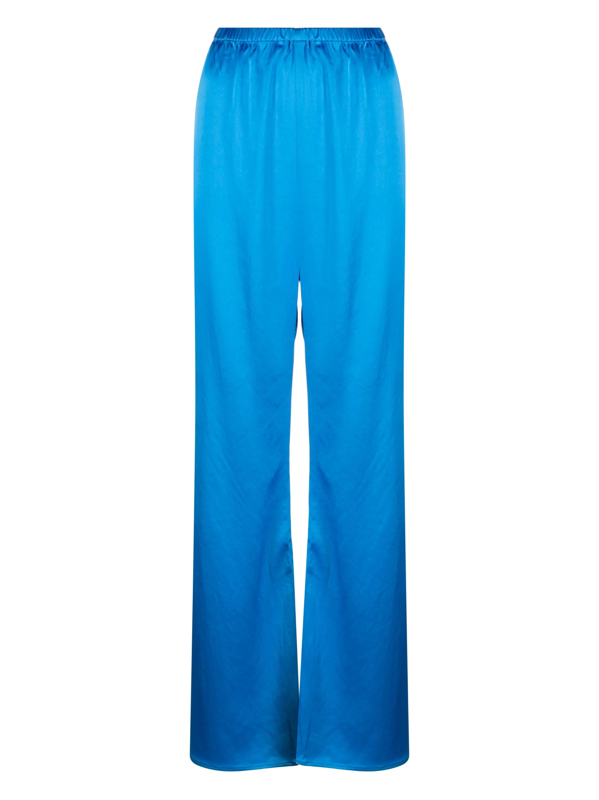 satin wide-leg pajama bottoms