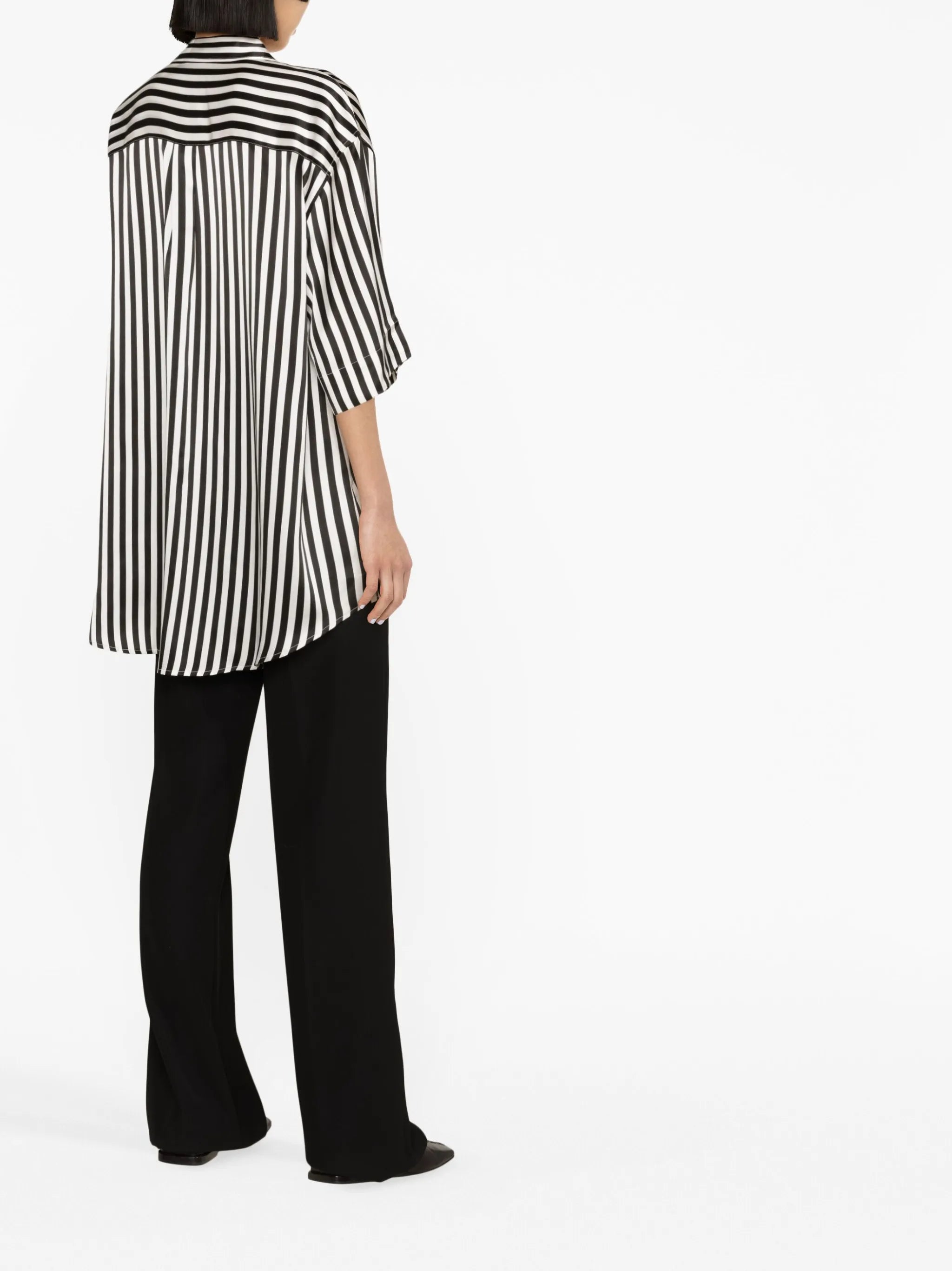 Weekender striped silk shirt