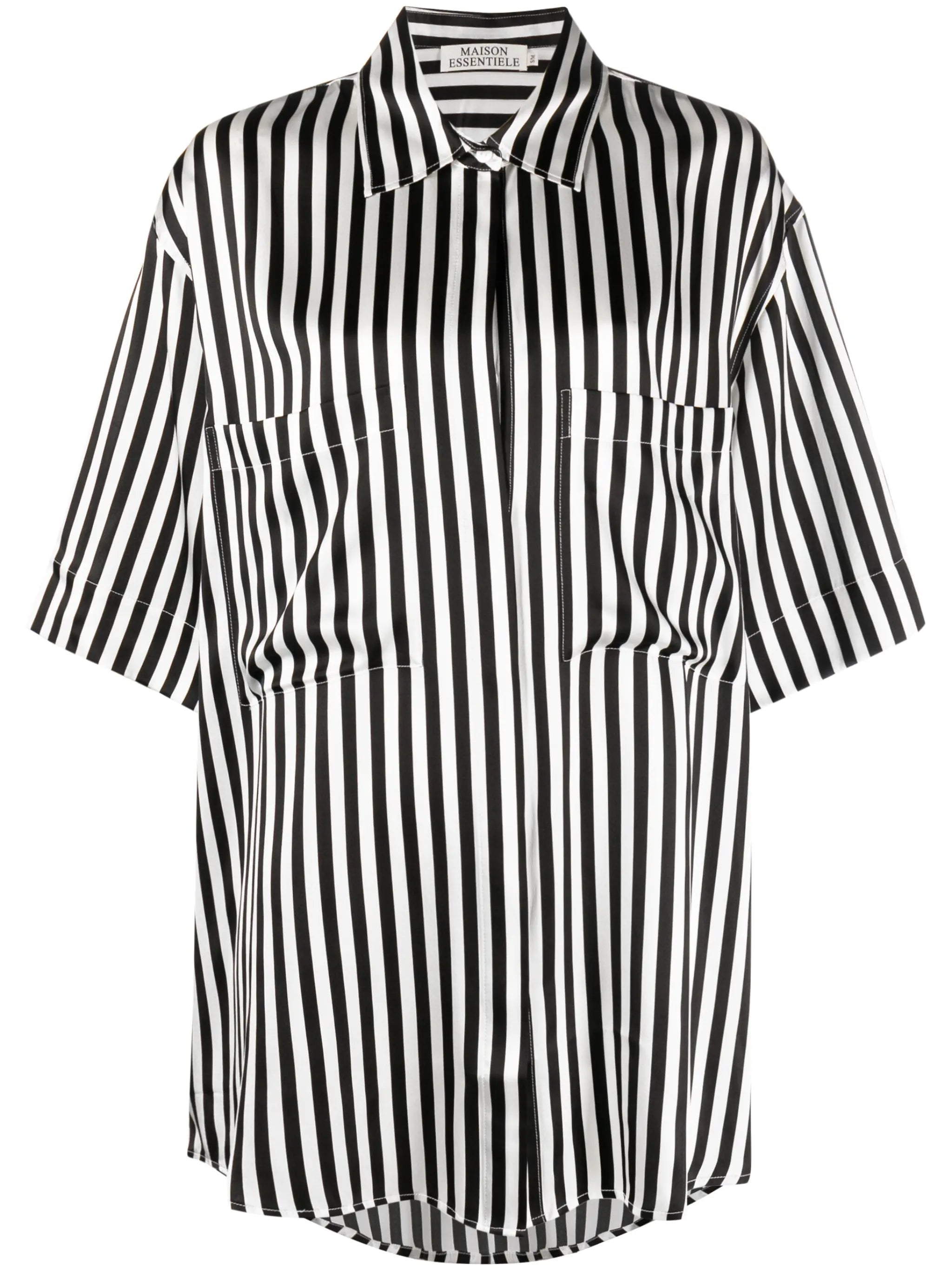 Weekender striped silk shirt
