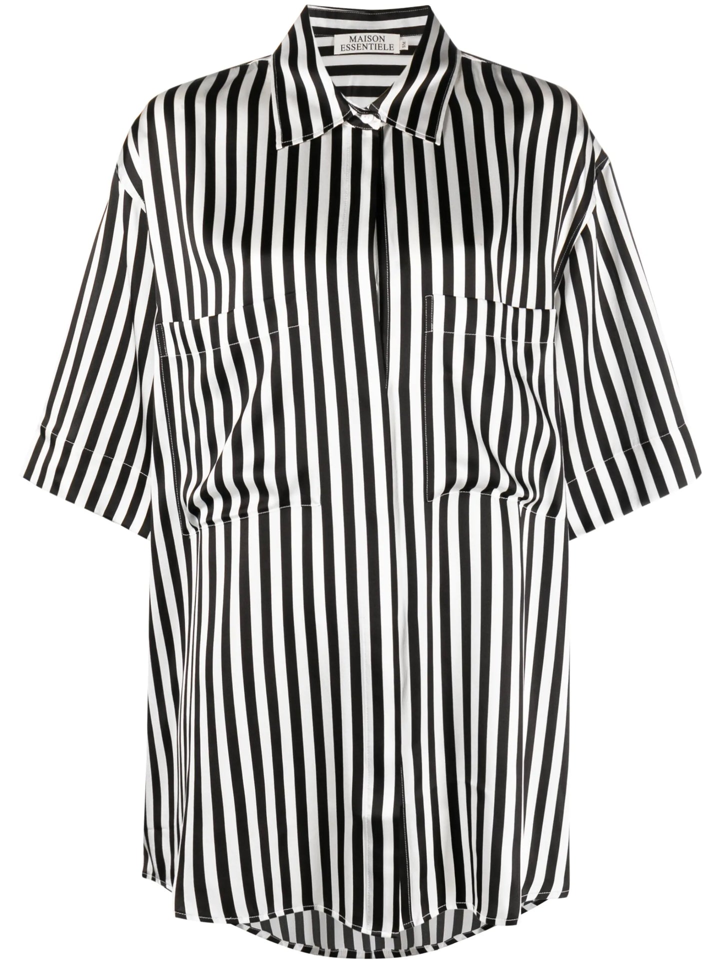 Weekender striped silk shirt
