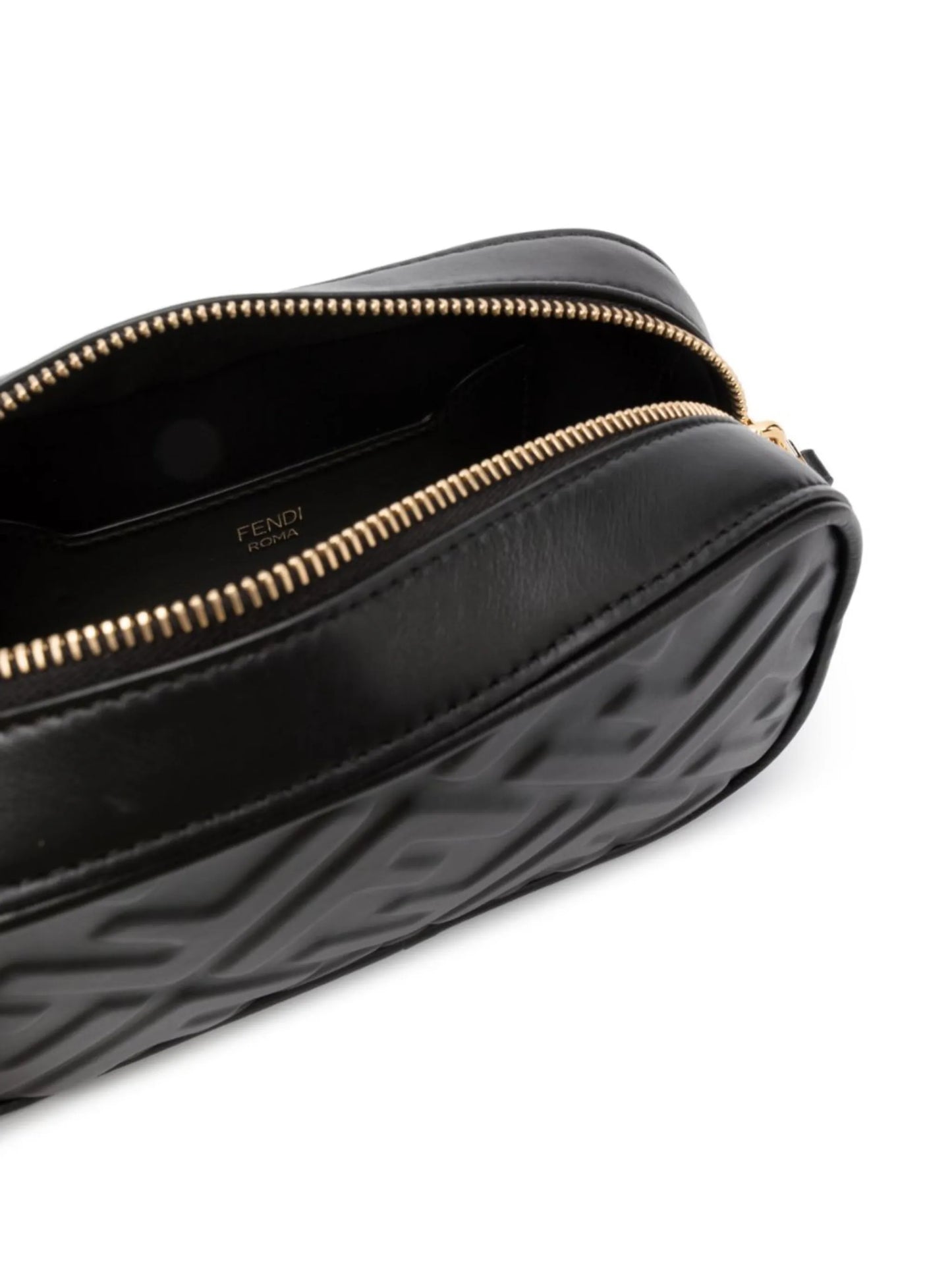Camera Case embossed leather crossbody bag