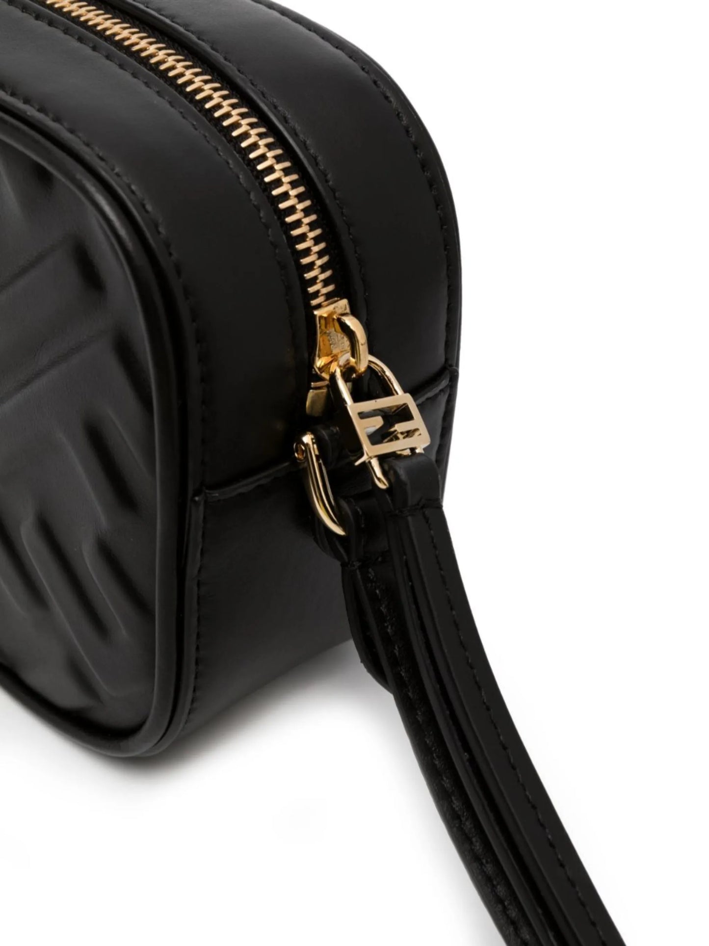Camera Case embossed leather crossbody bag