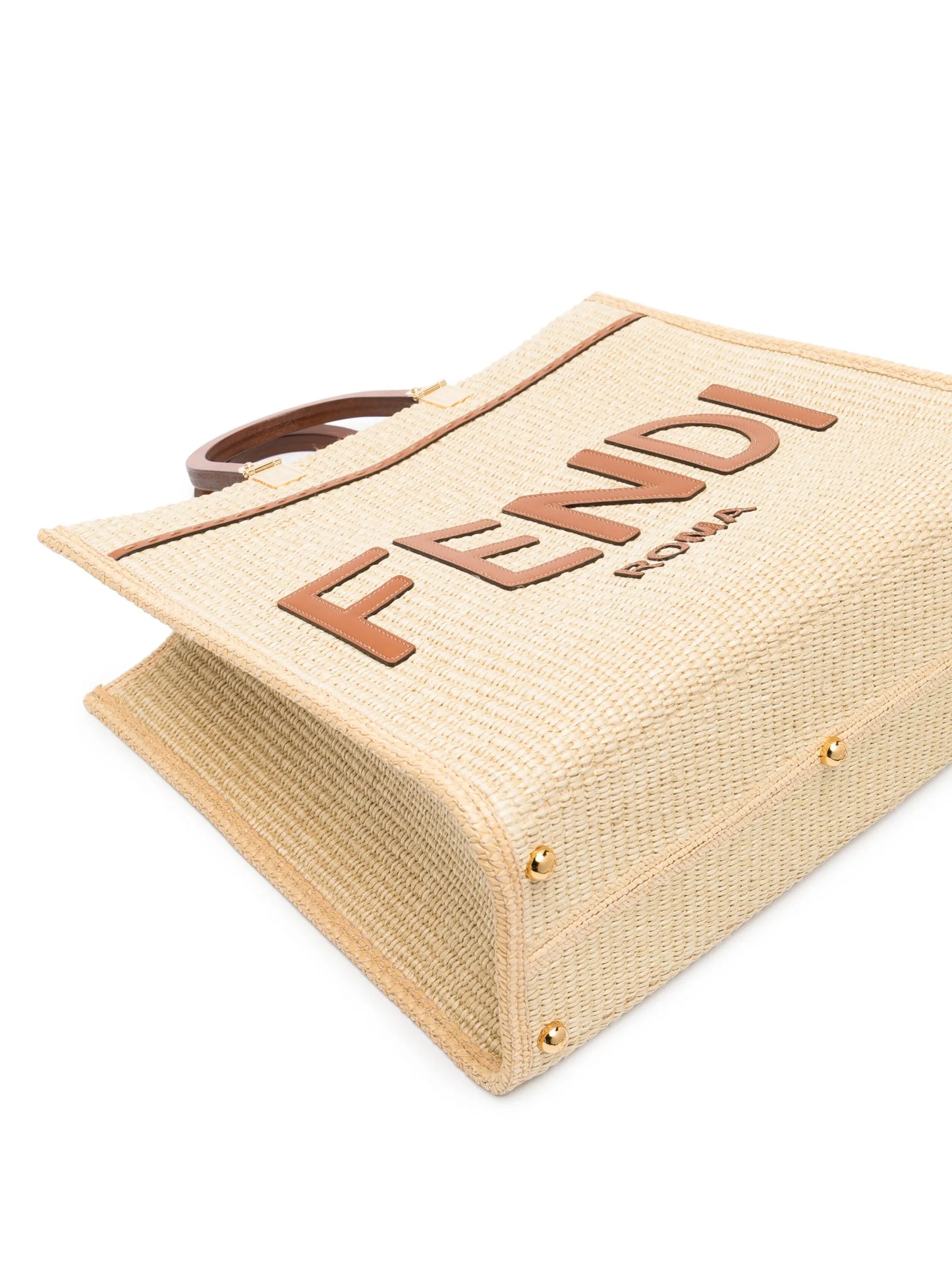 medium Sunshine raffia tote bag