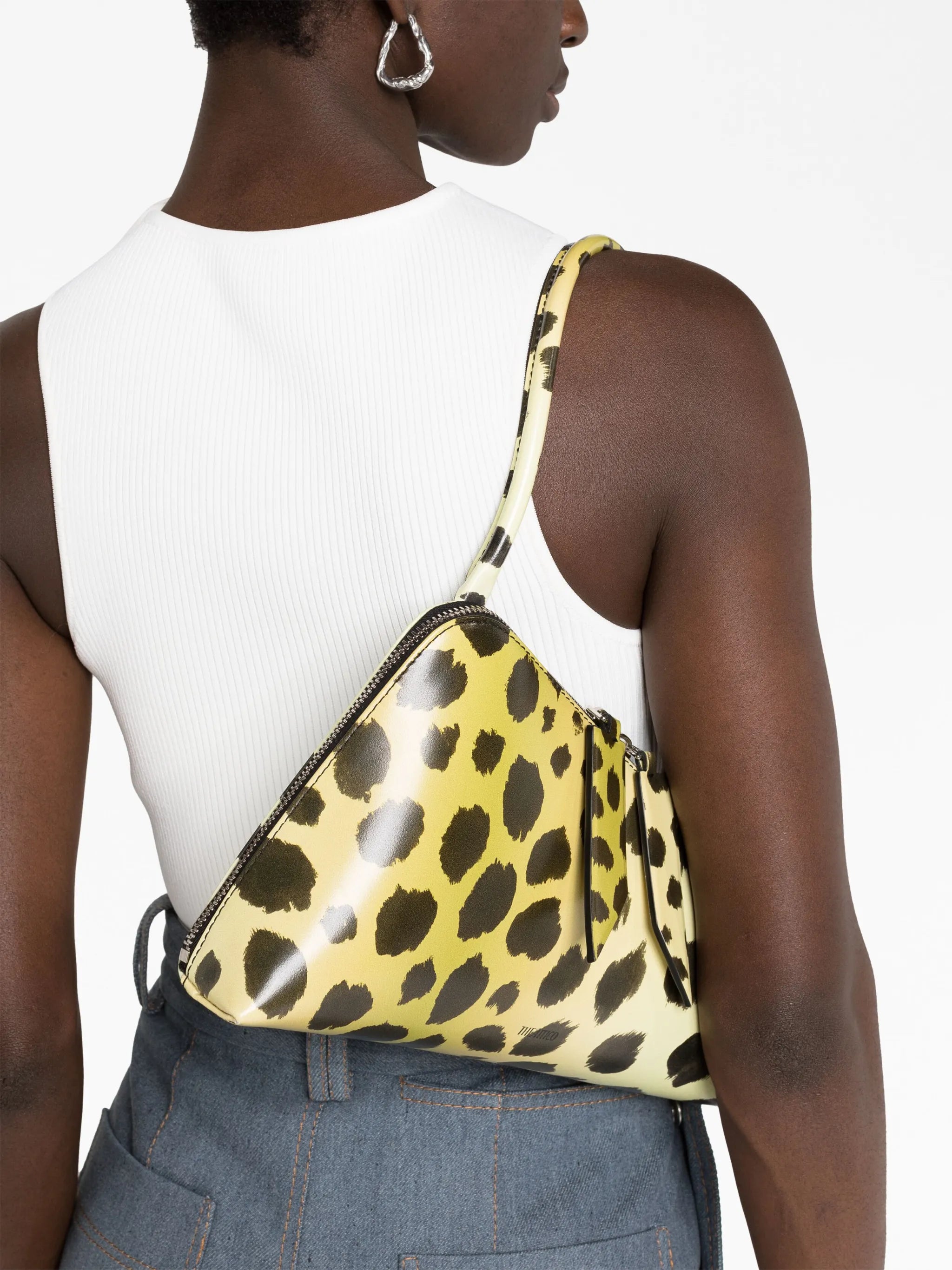 Sunrise giraffe-print shoulder bag