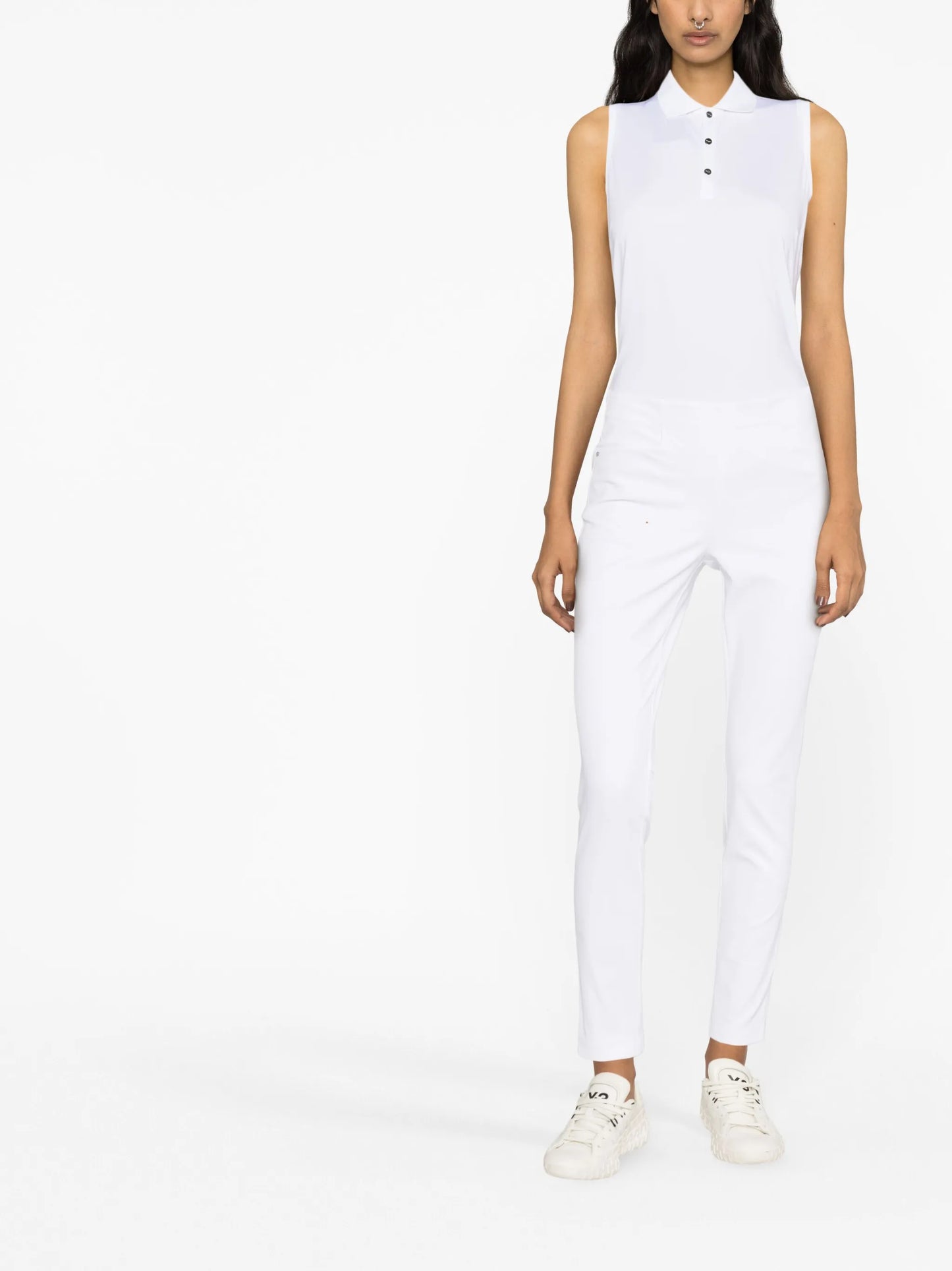 sleeveless golf polo shirt