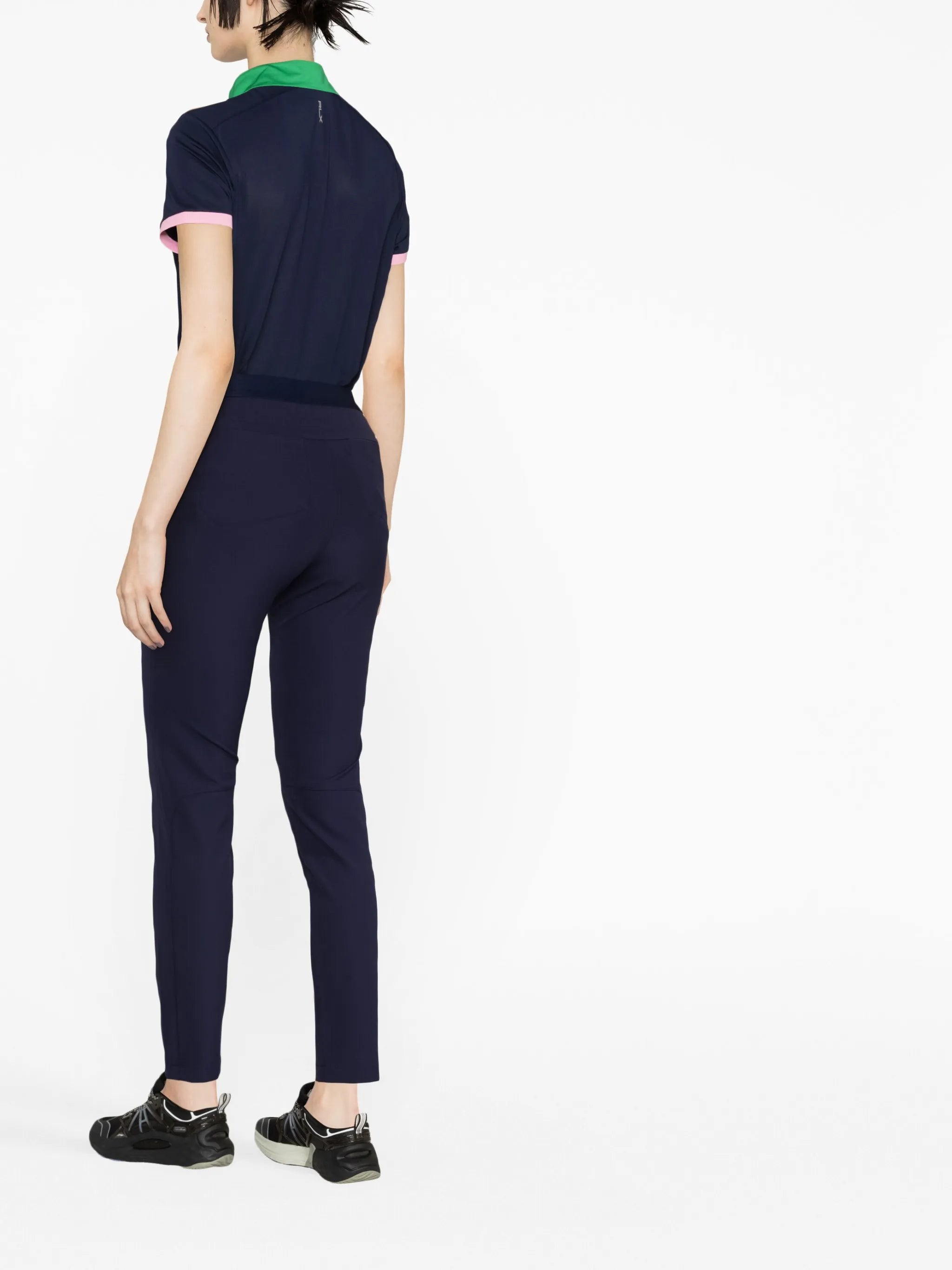 side-zip golf trousers