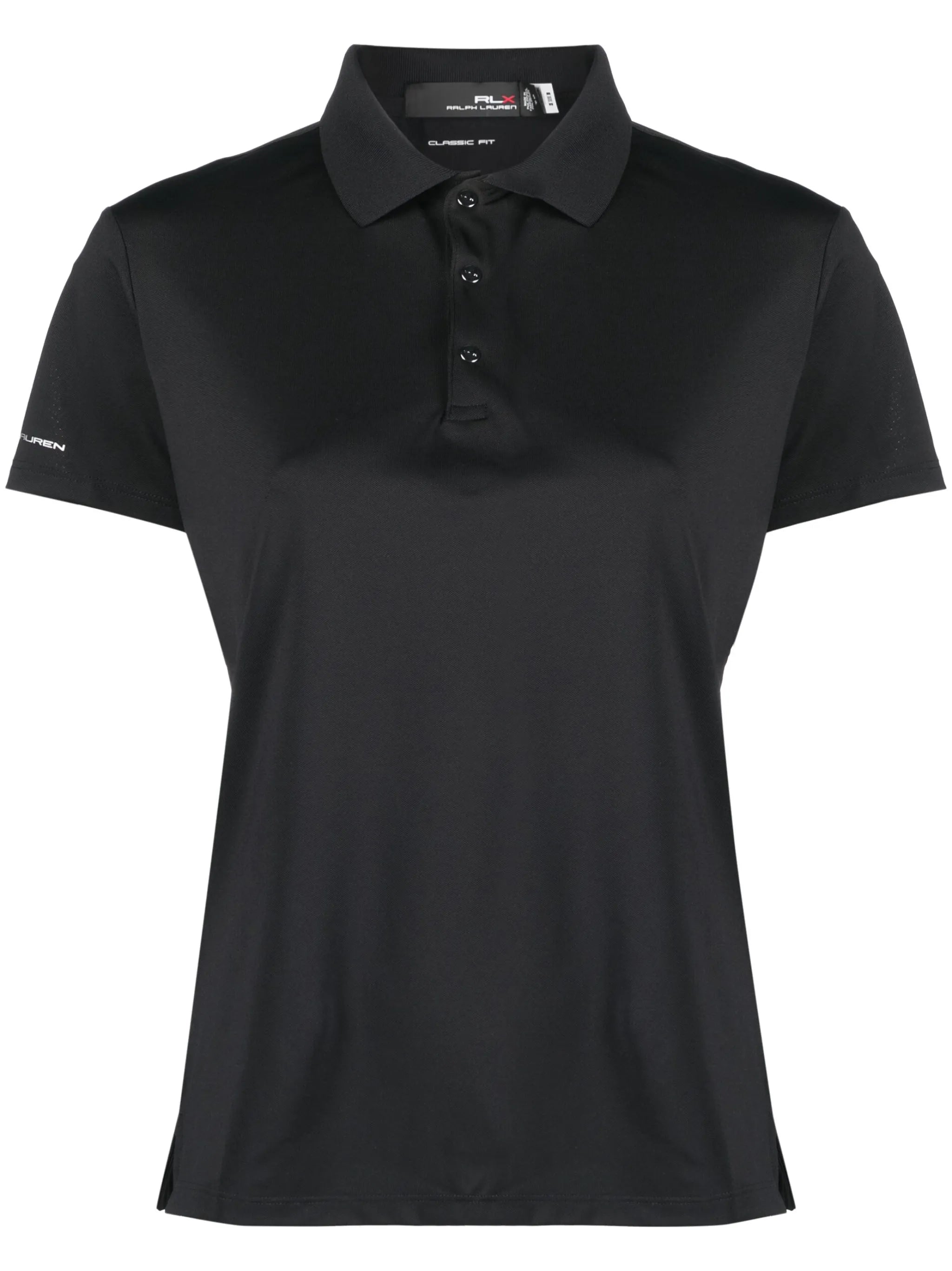 logo-print golf polo shirt