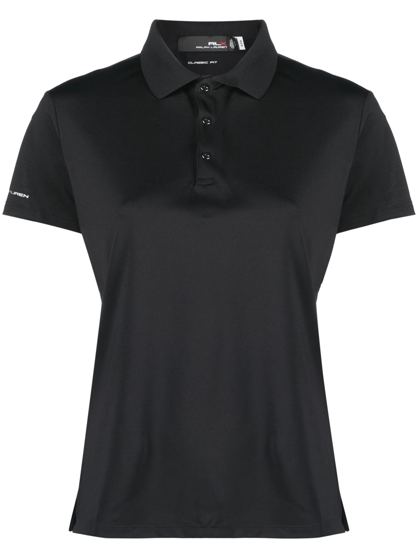 logo-print golf polo shirt