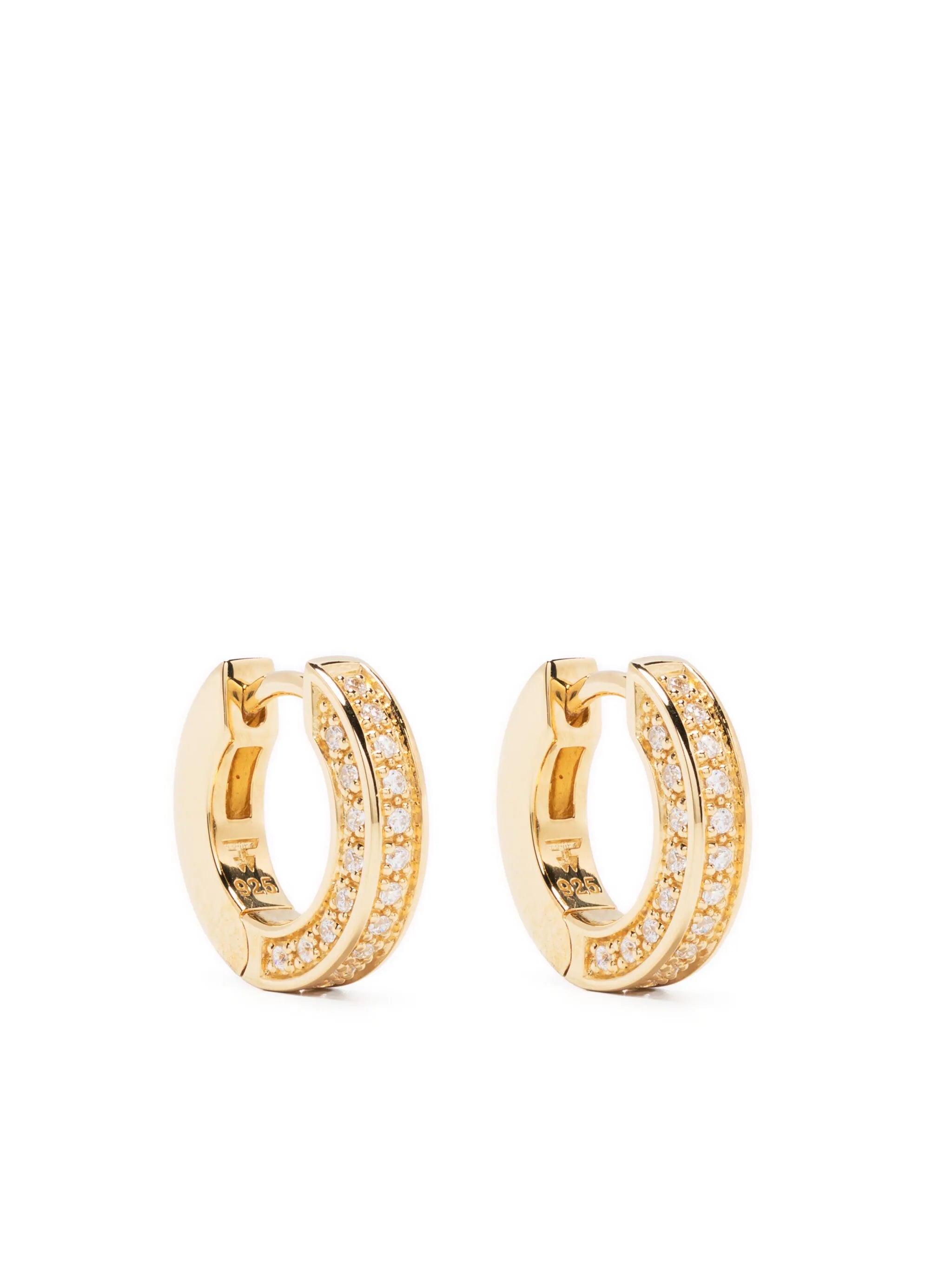 small Nova sterling silver hoop earrings