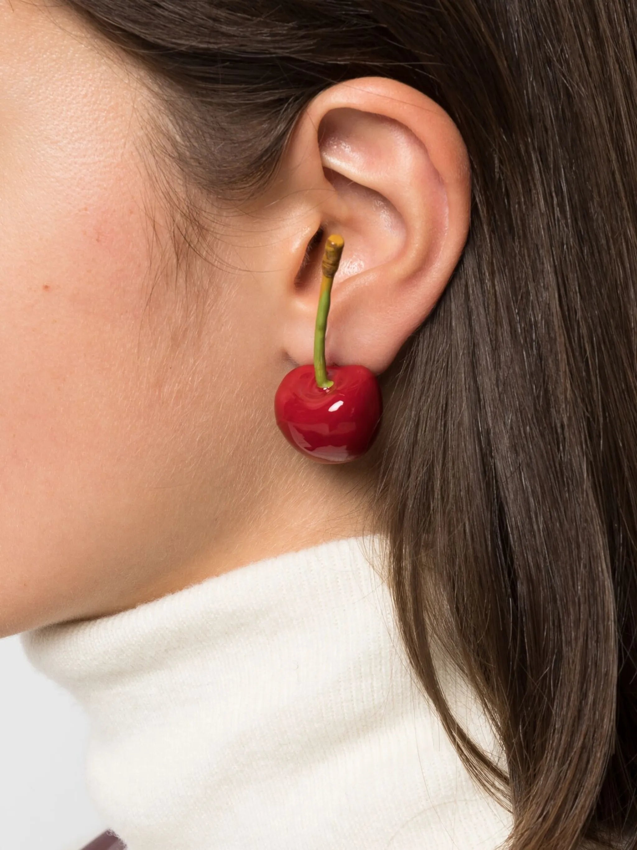 Les Boucles Cerise drop earrings
