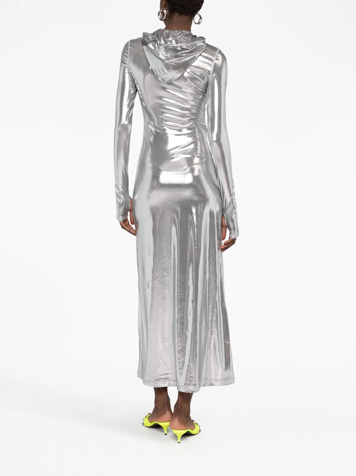 D-Mathilde L1 metallic-effect maxi dress
