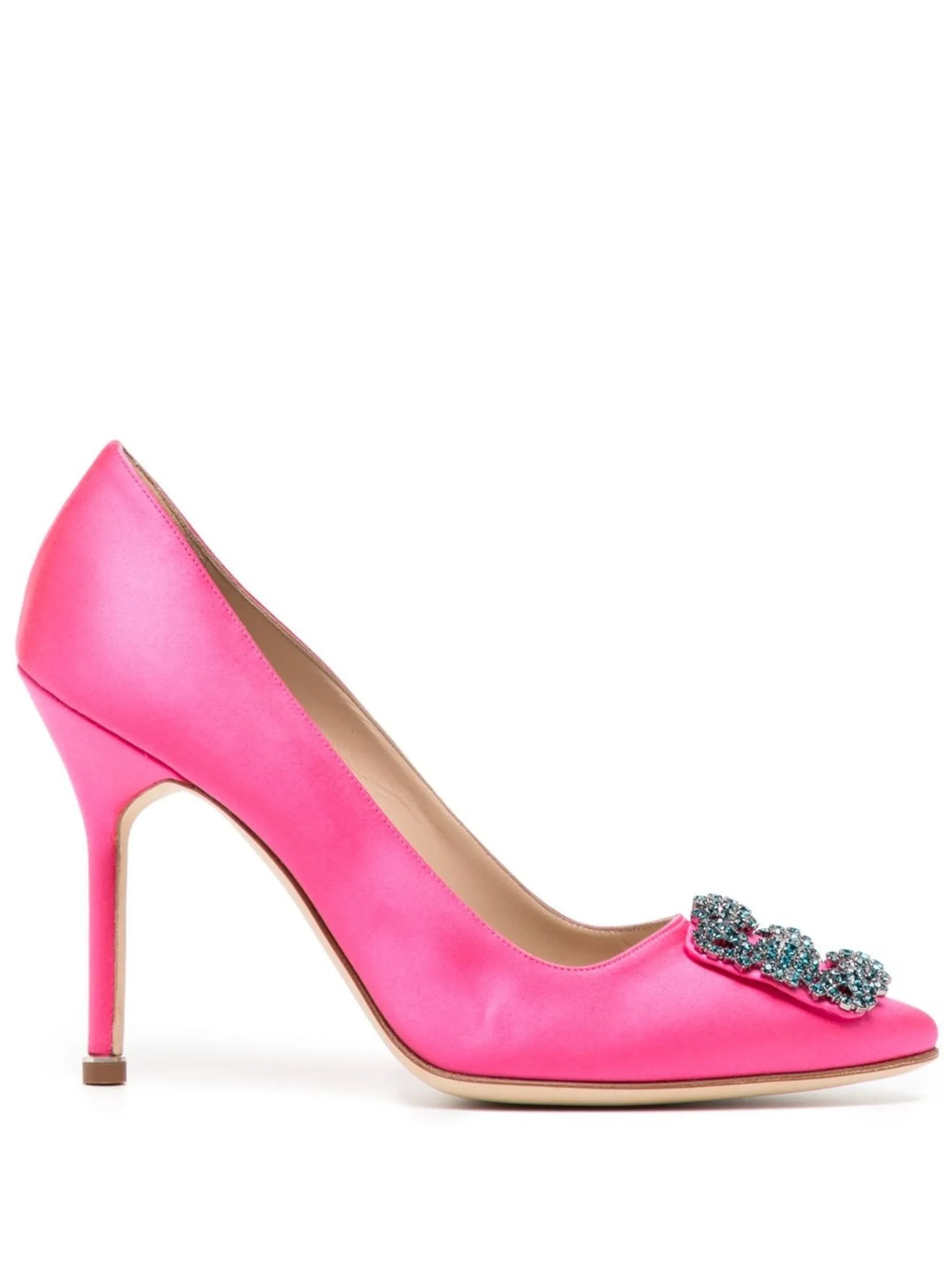 Hangisi 105mm satin pumps