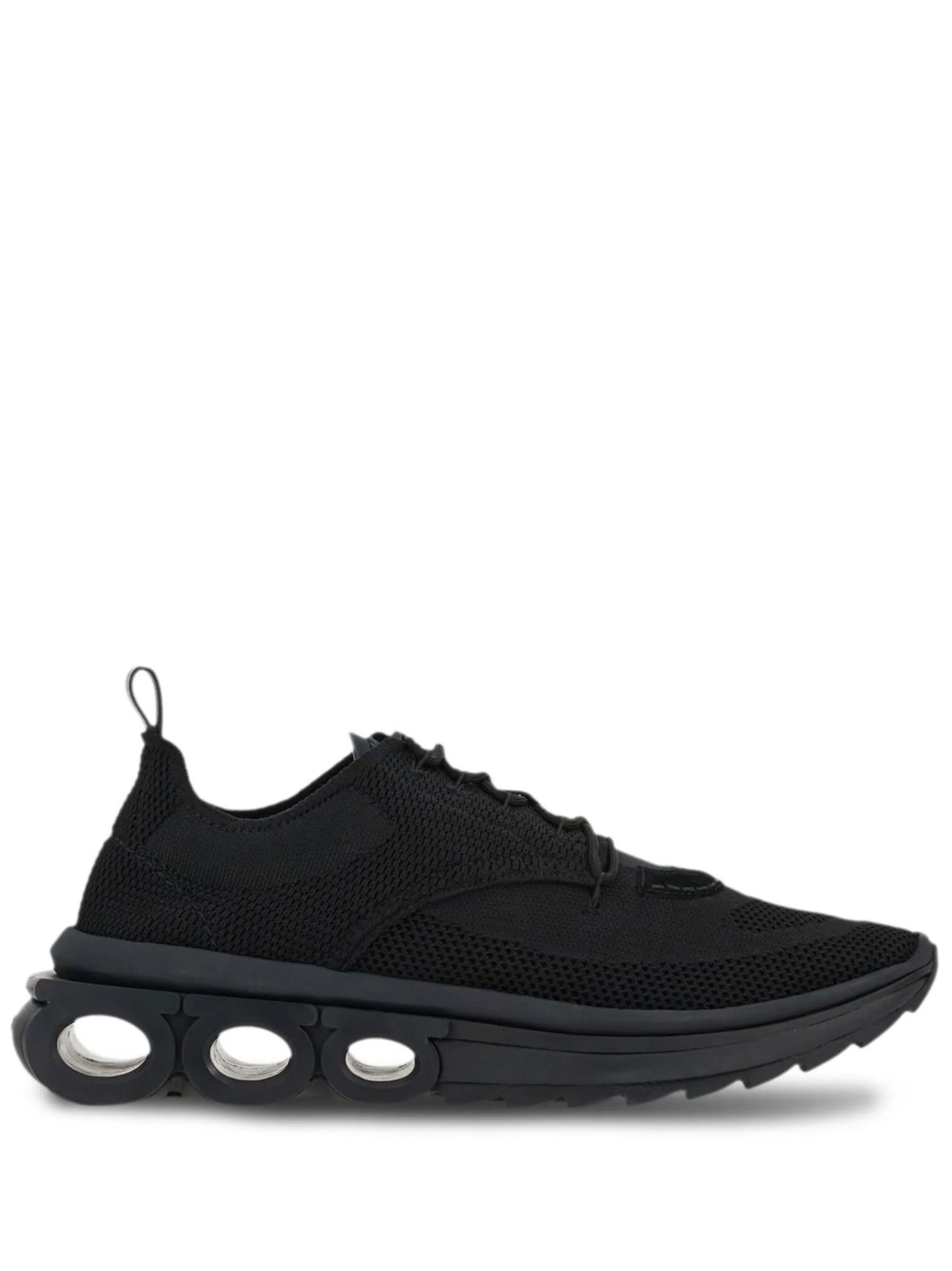 Gancini-sole knit sneakers