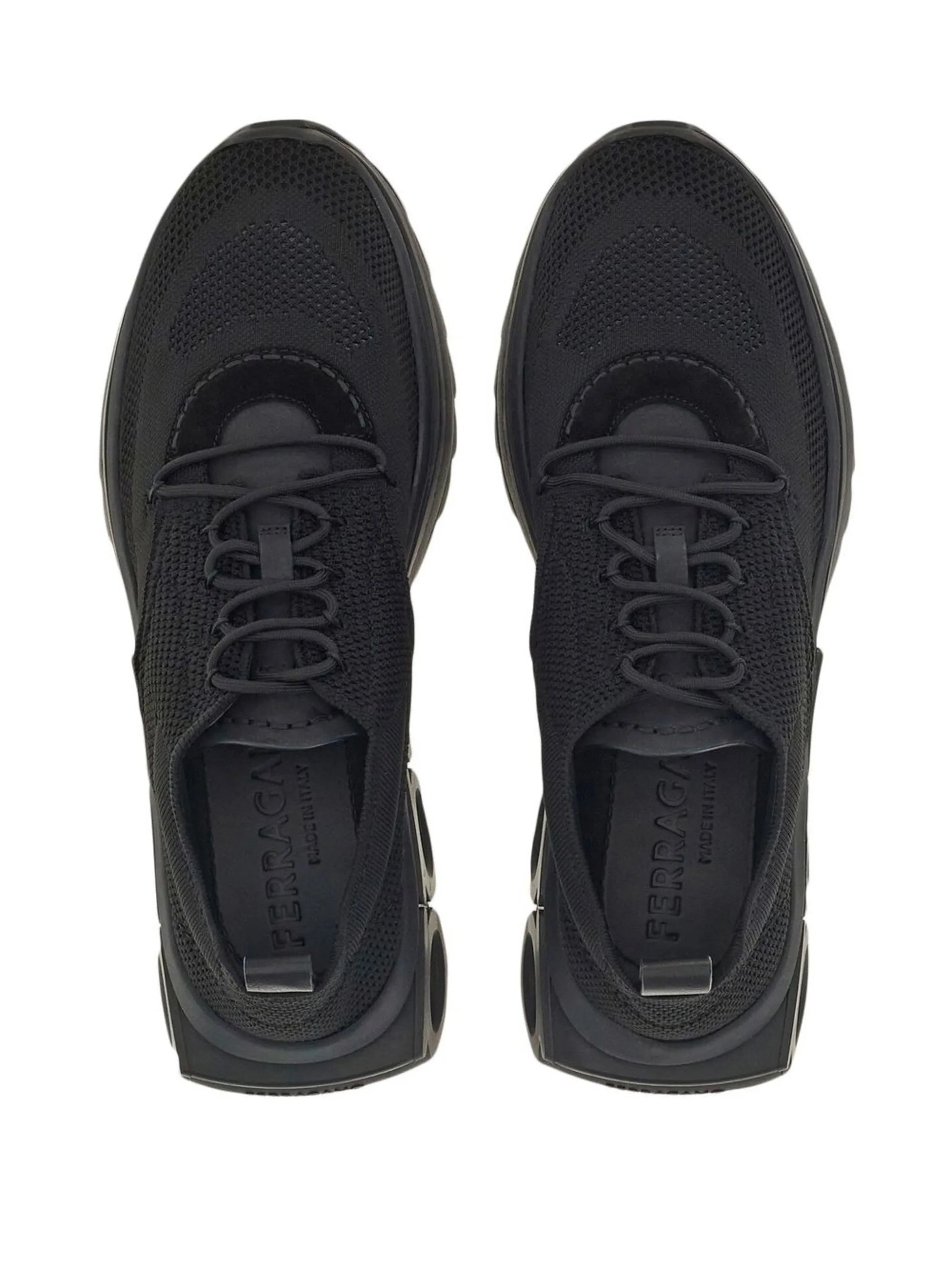 Gancini-sole knit sneakers
