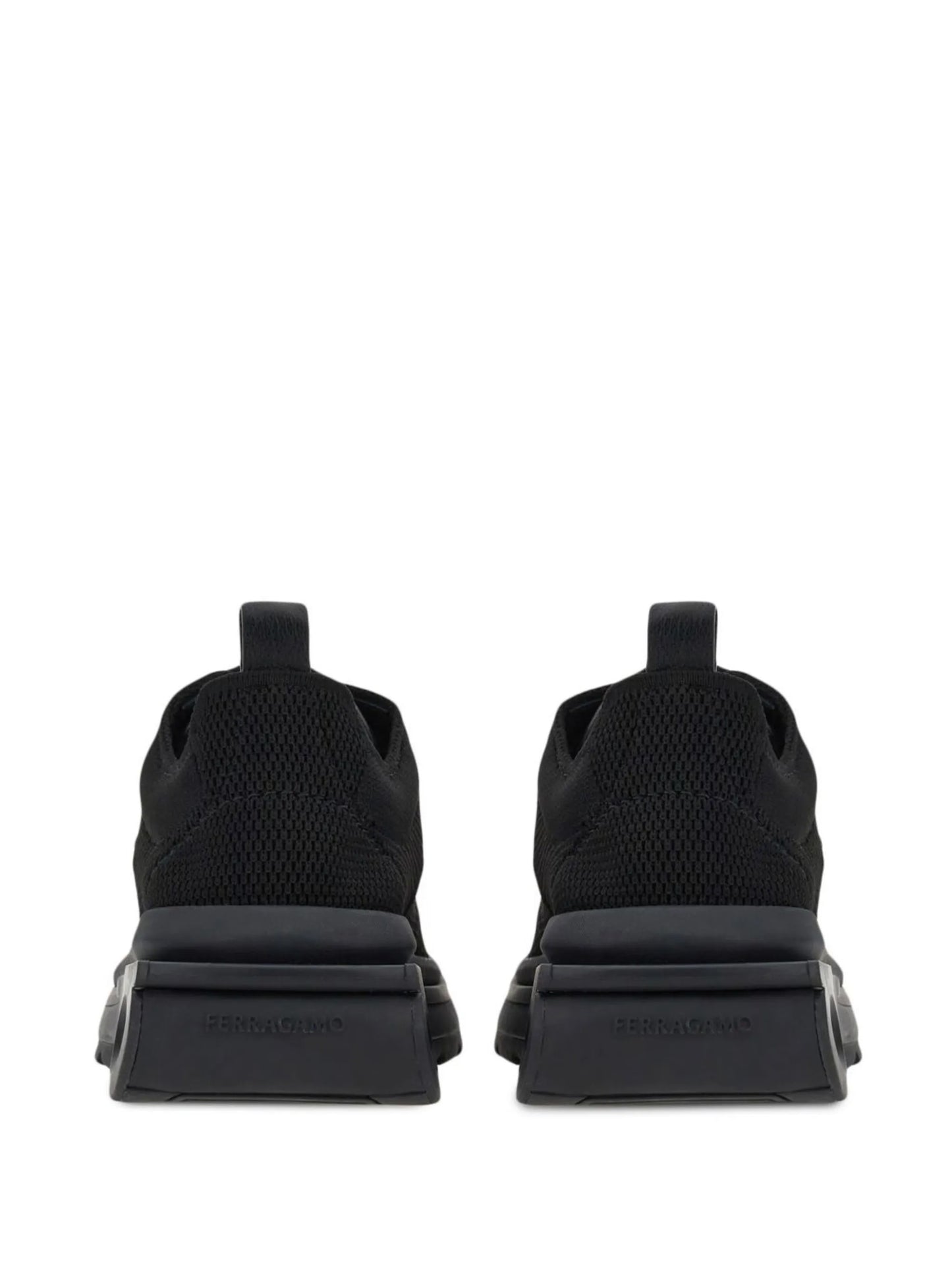 Gancini-sole knit sneakers