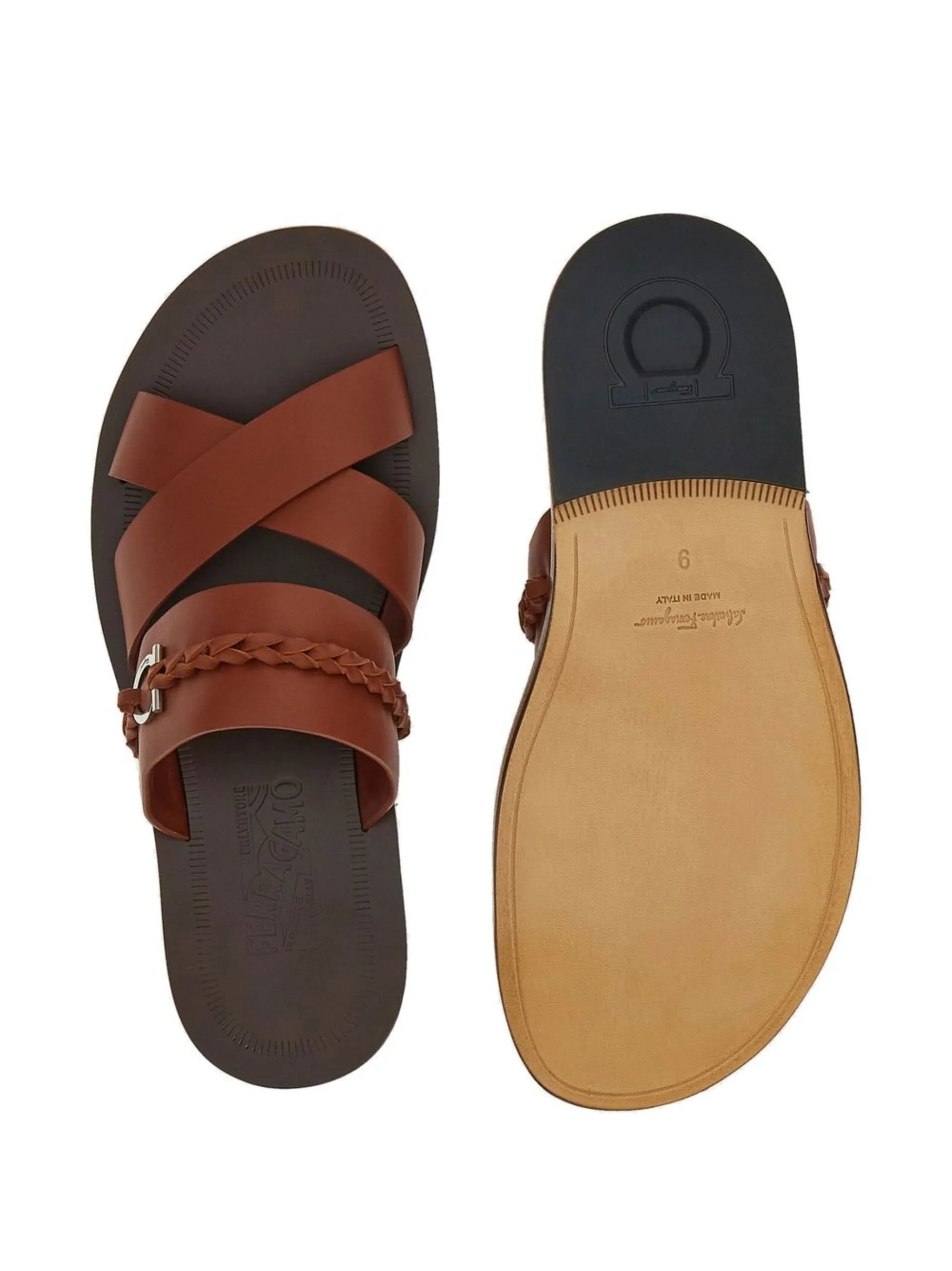 Gancini open toe sandals
