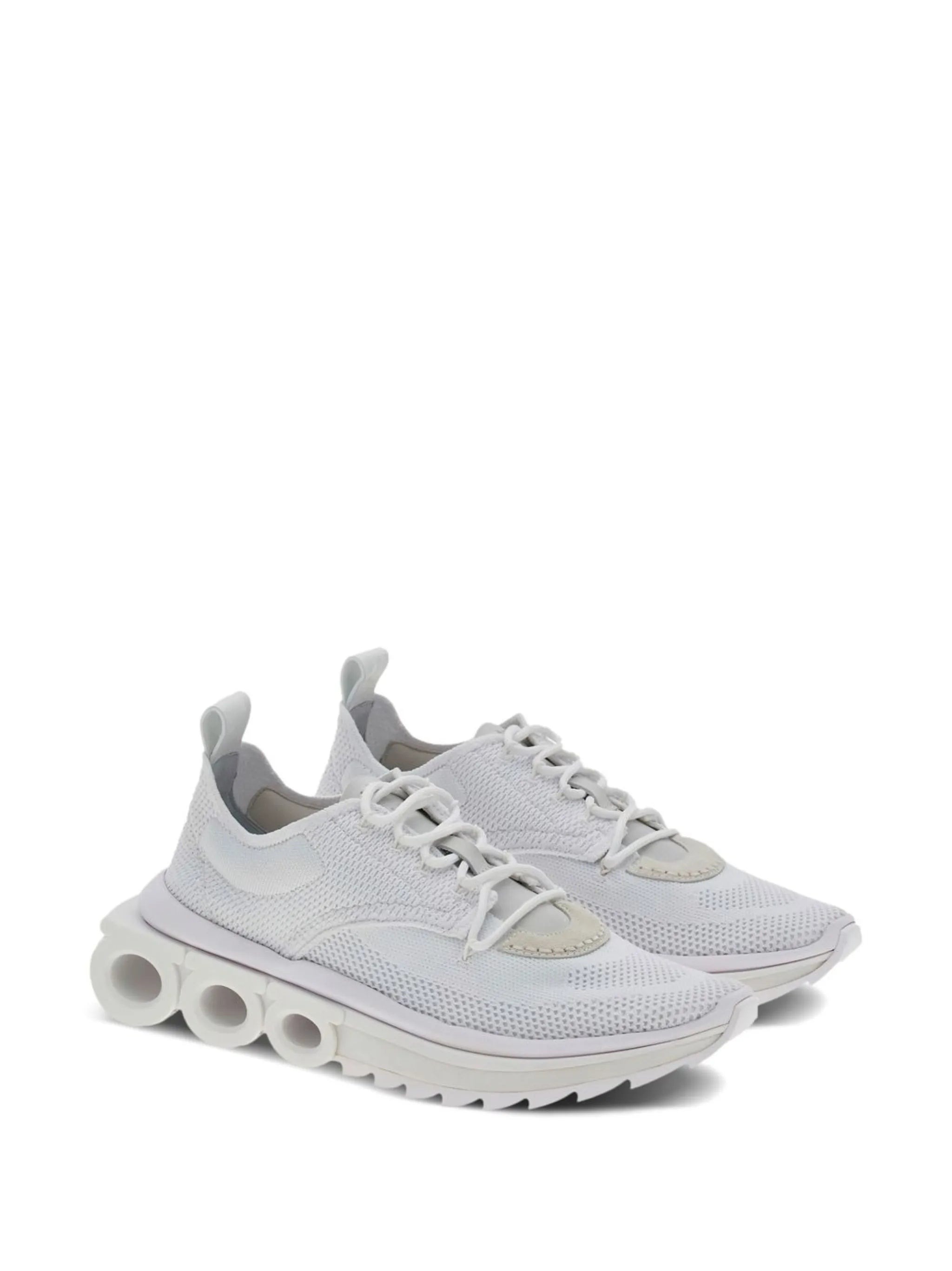 Gancini-plaque low-top sneakers
