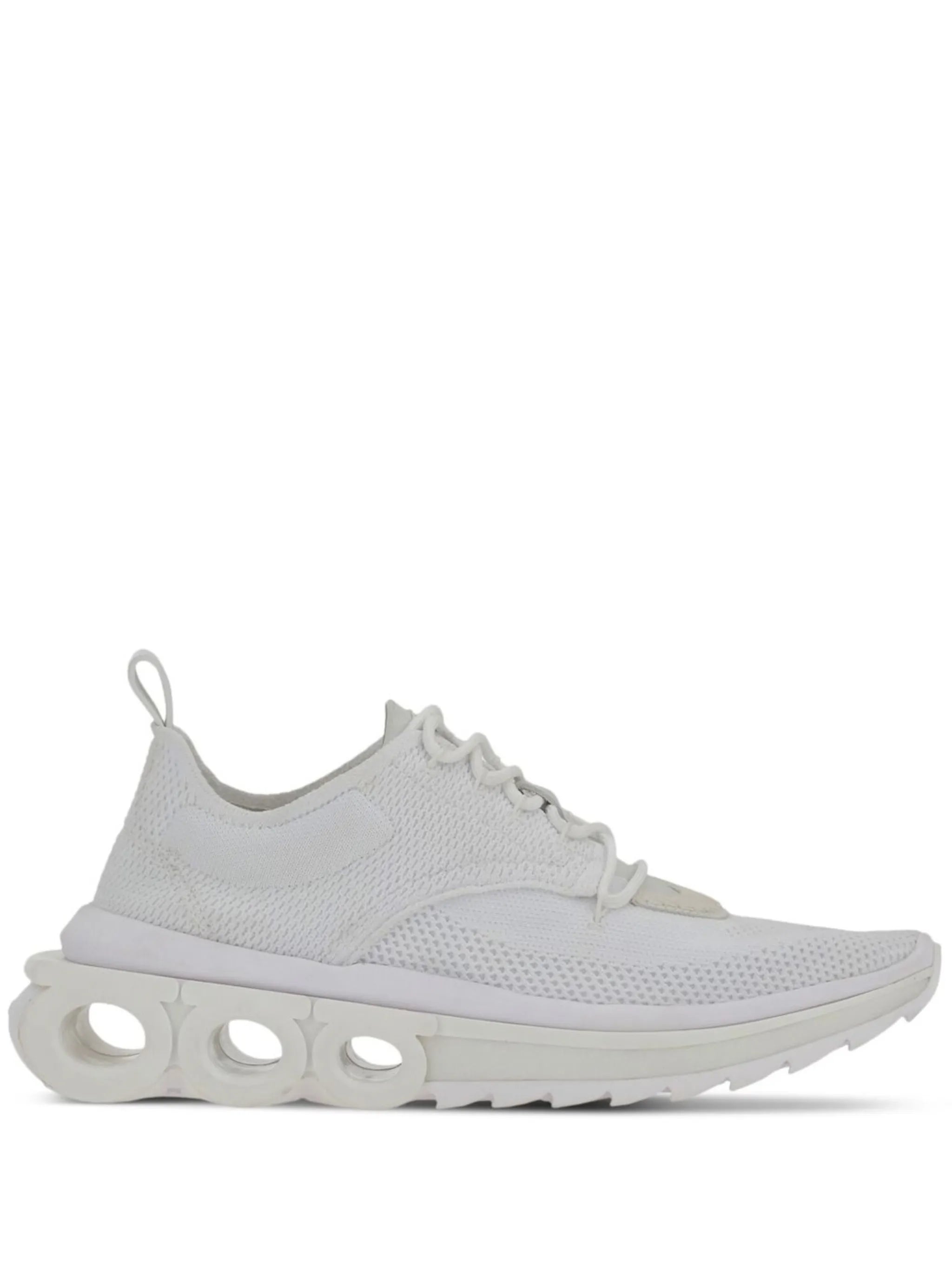 Gancini-plaque low-top sneakers