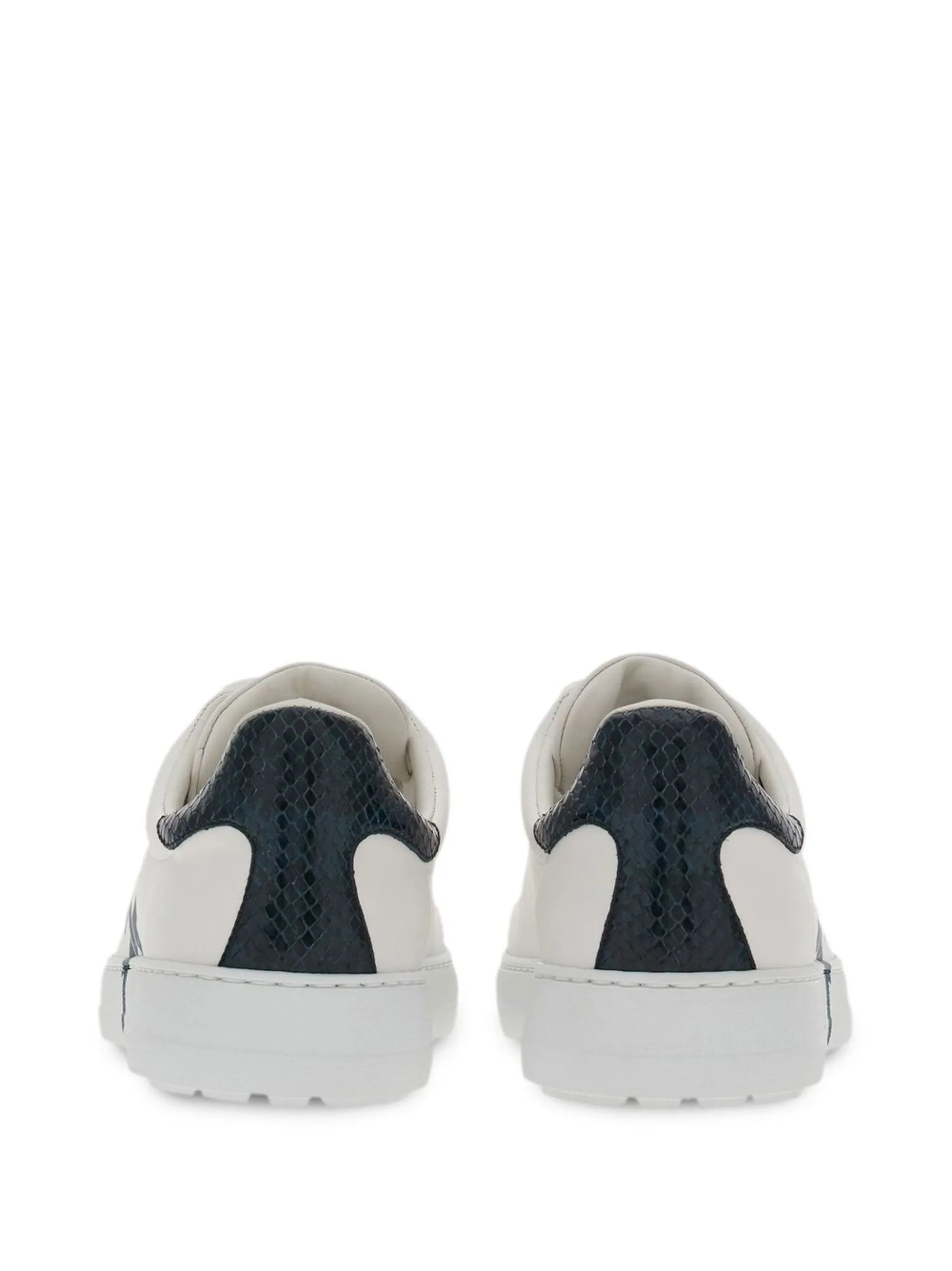 Gancini-print low-top sneakers