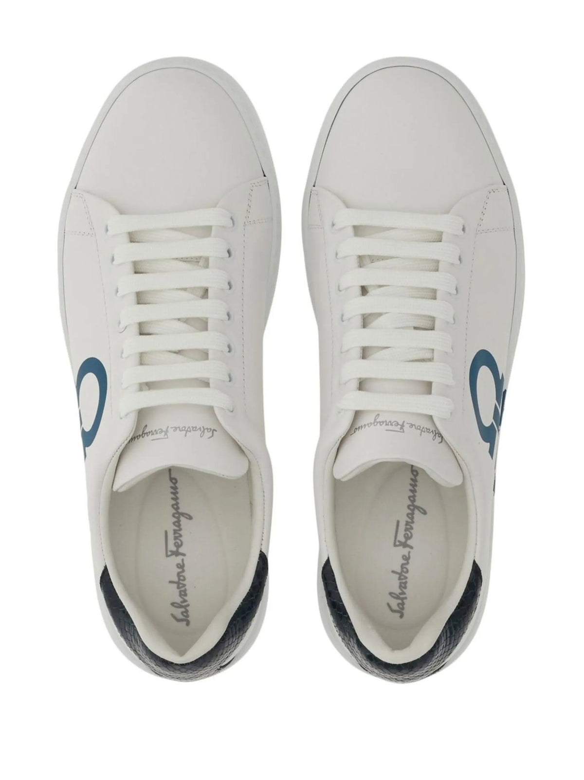 Gancini-print low-top sneakers