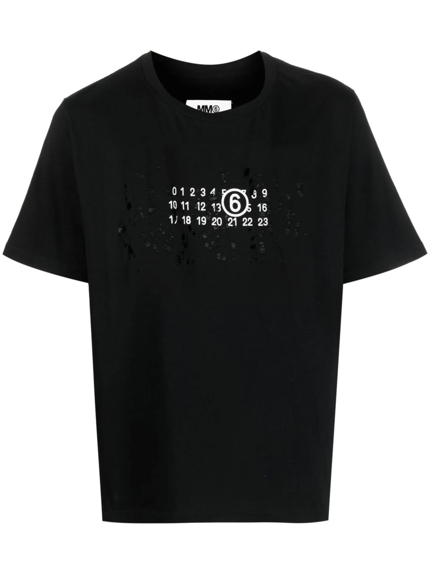 number-motif cotton T-shirt