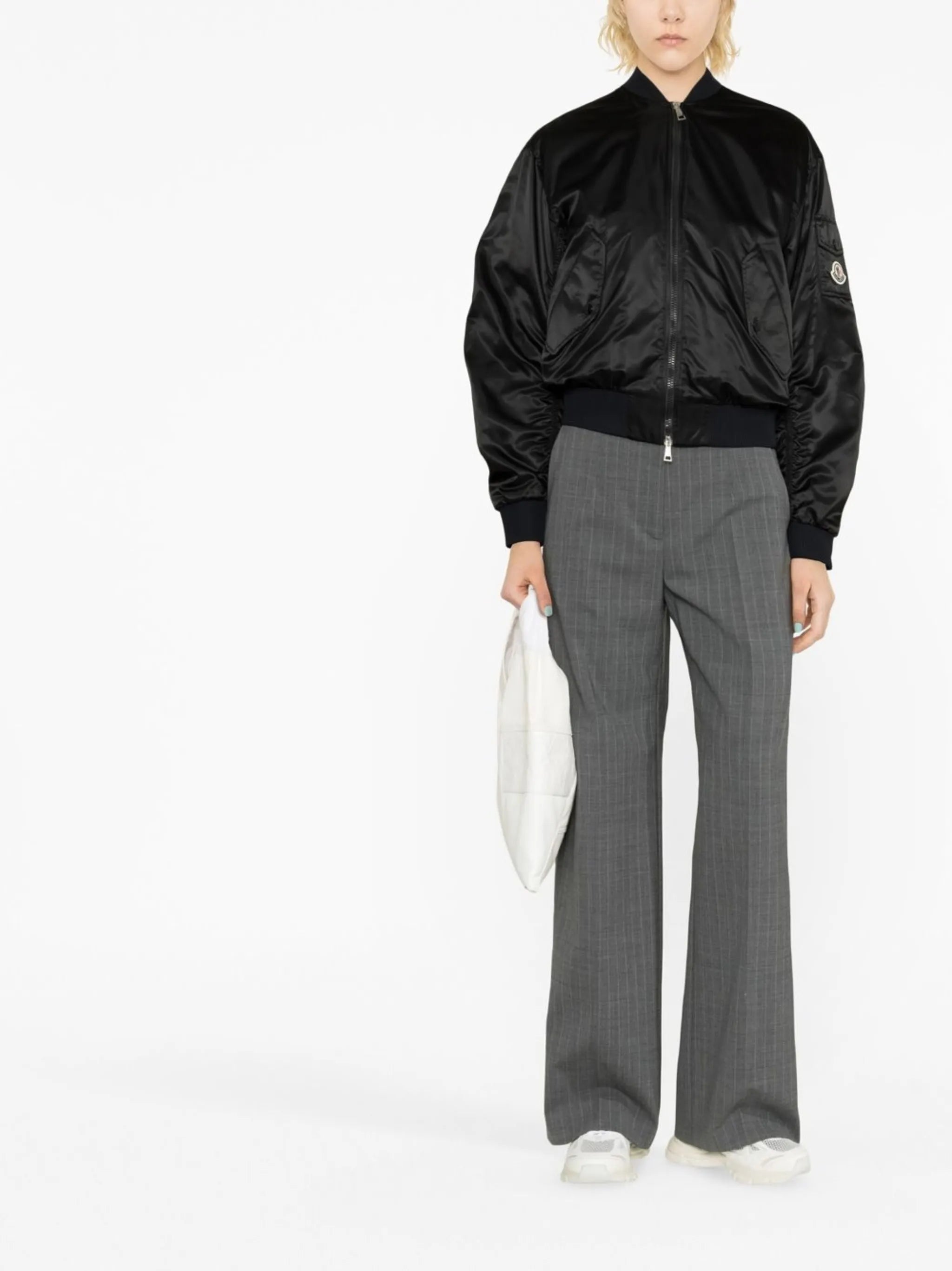 Ter logo-patch bomber jacket