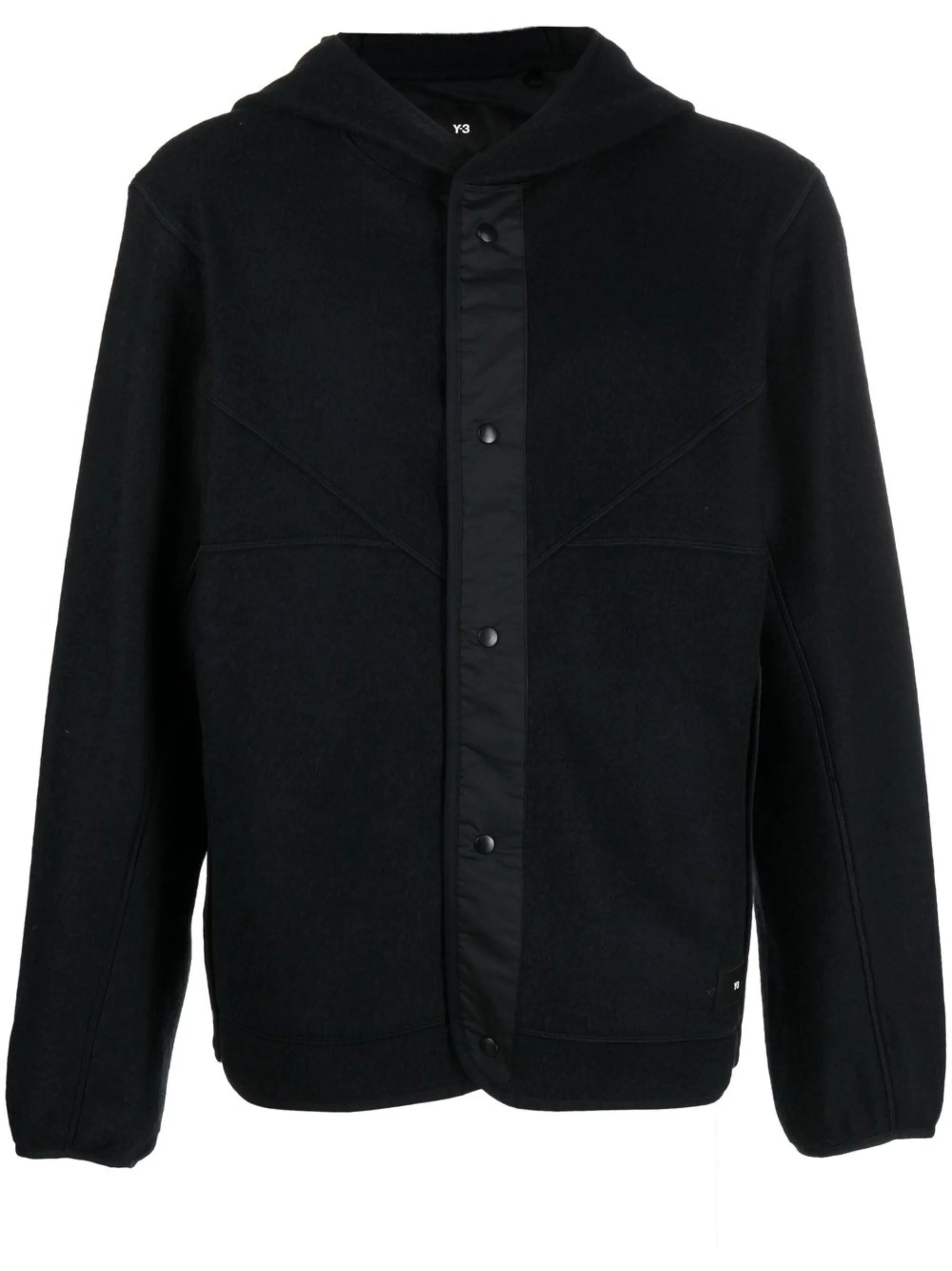 logo-patch hooded jacket
