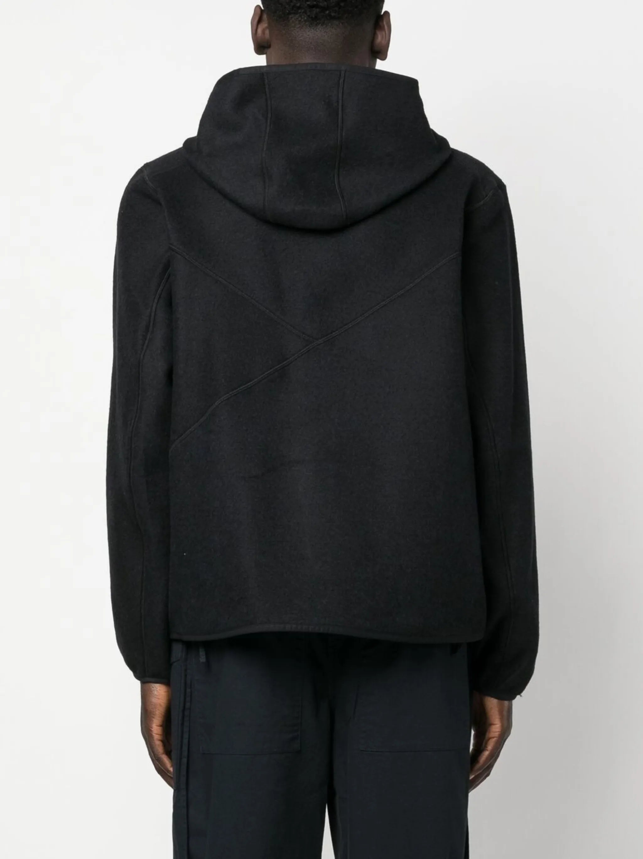 logo-patch hooded jacket