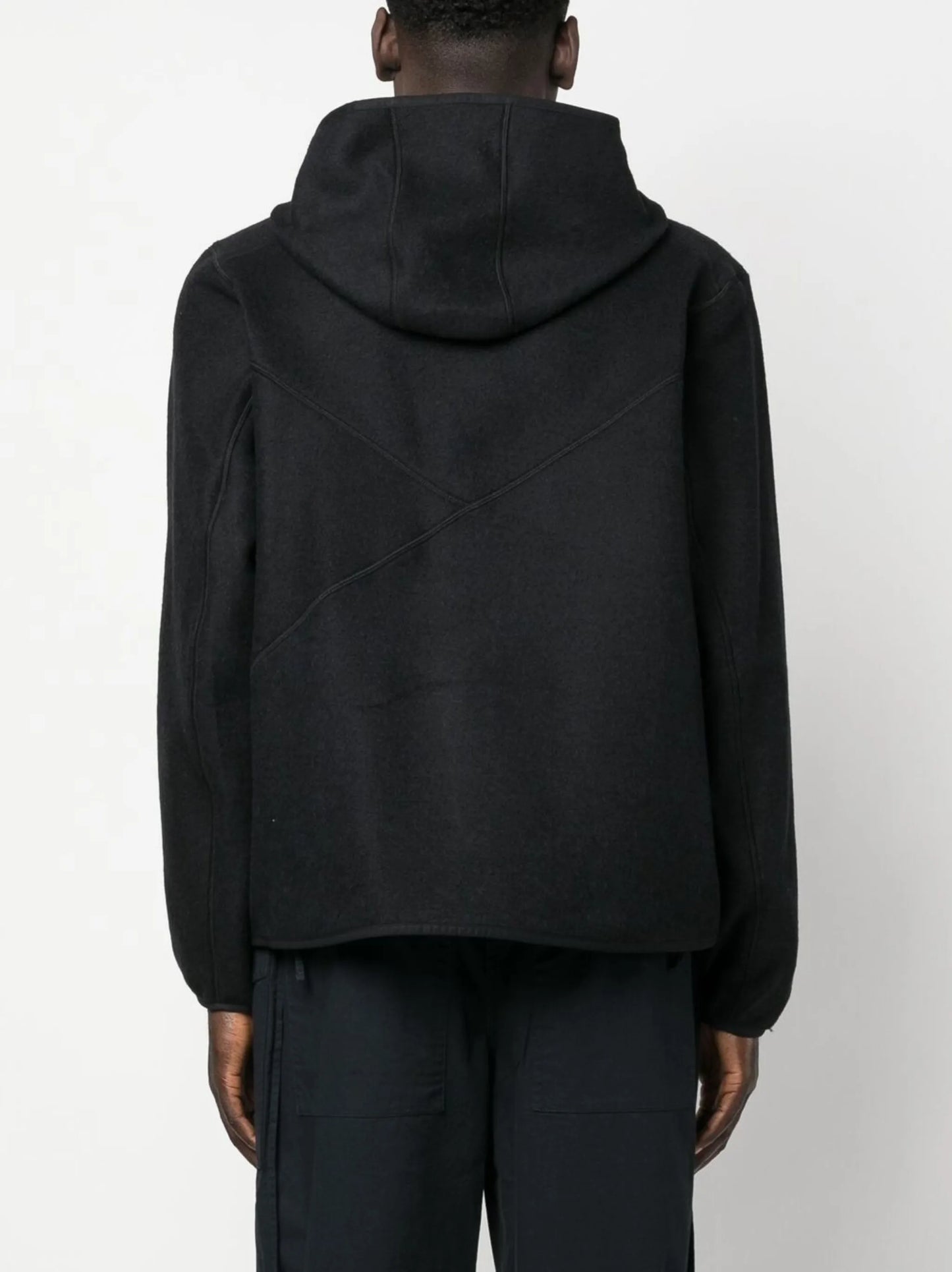 logo-patch hooded jacket