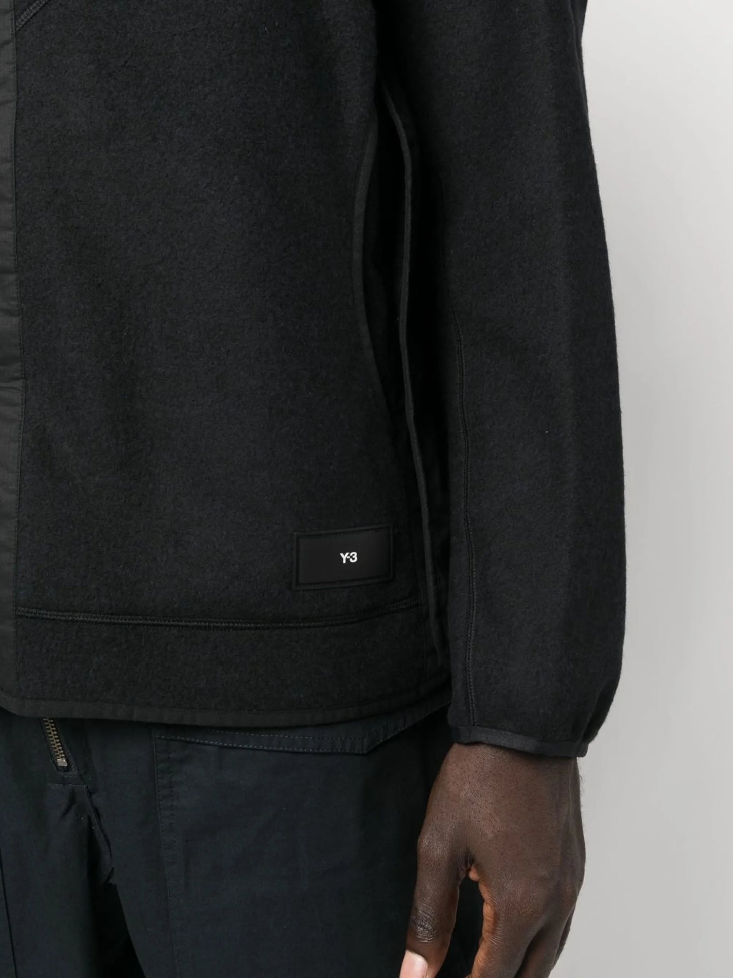 logo-patch hooded jacket