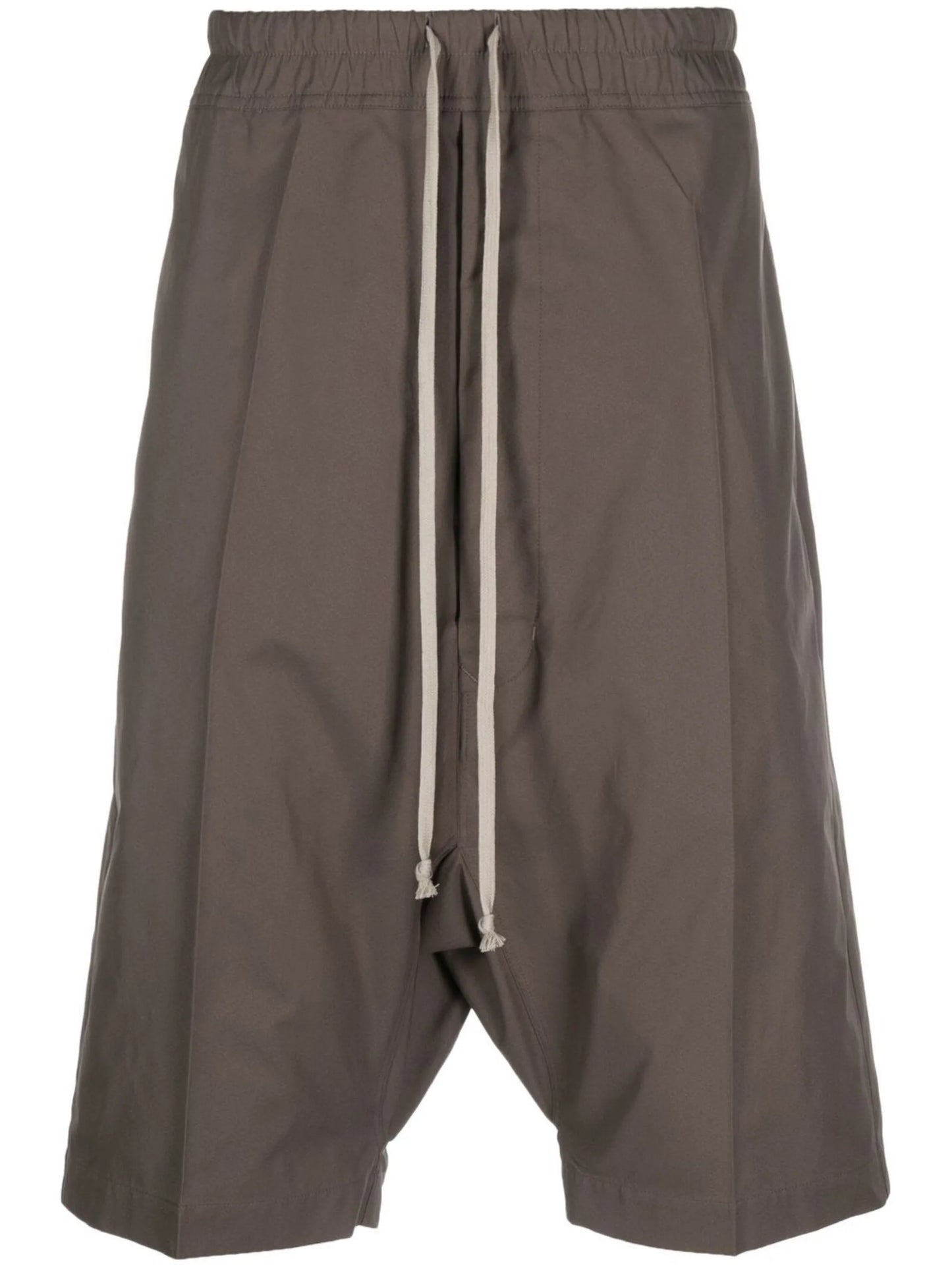 knee-length drop-crotch shorts