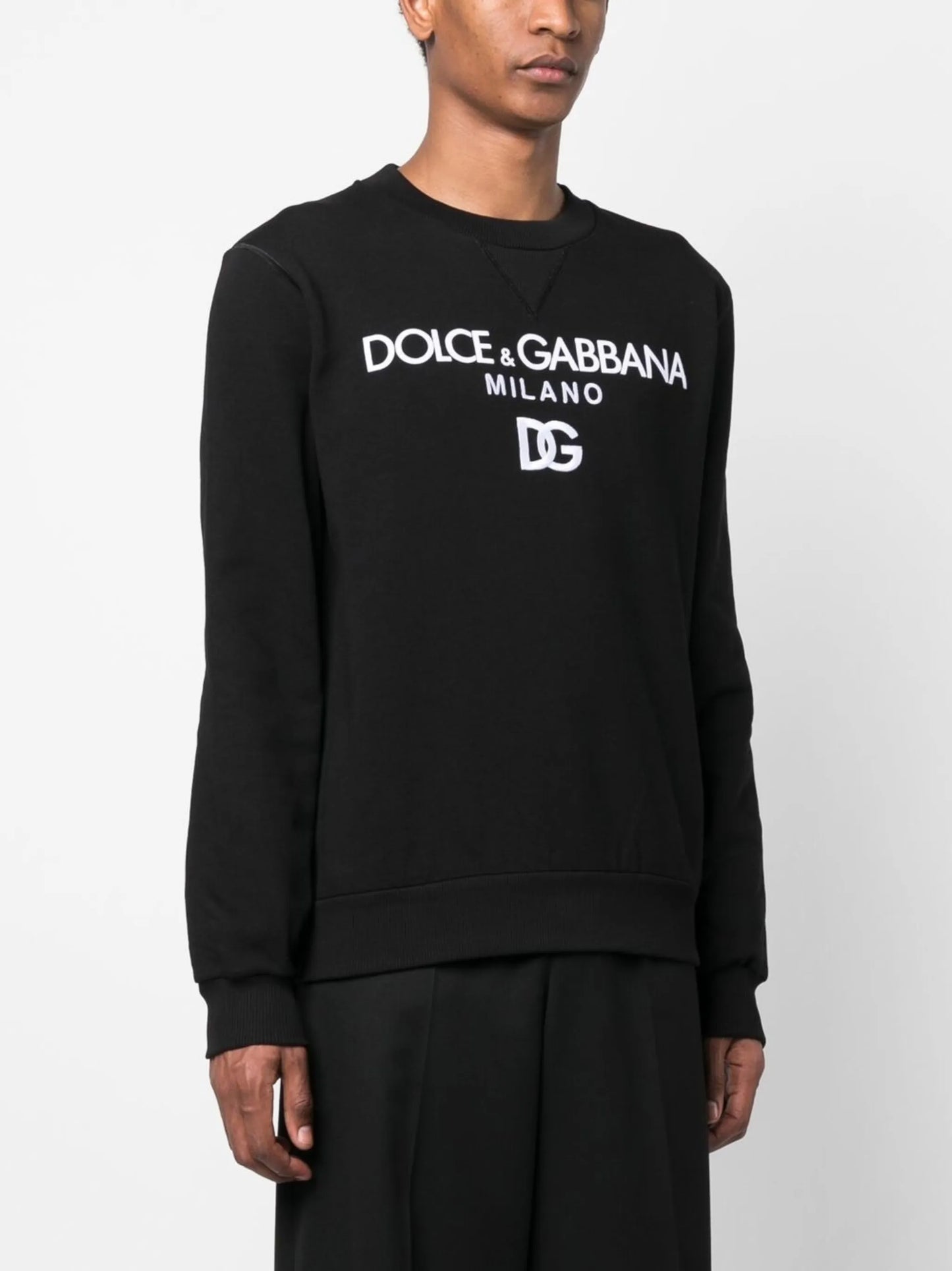 logo-embroidered cotton sweatshirt
