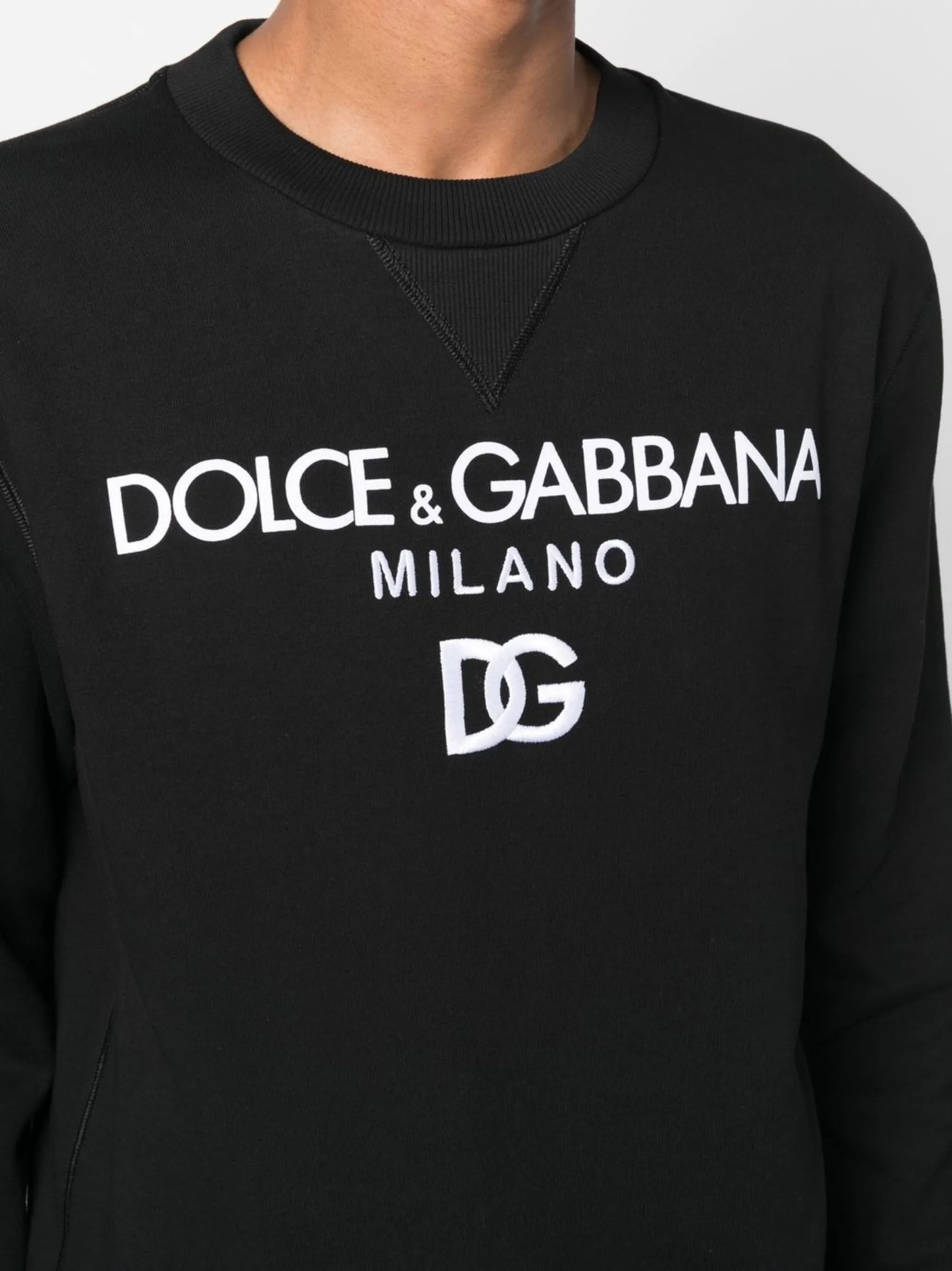 logo-embroidered cotton sweatshirt
